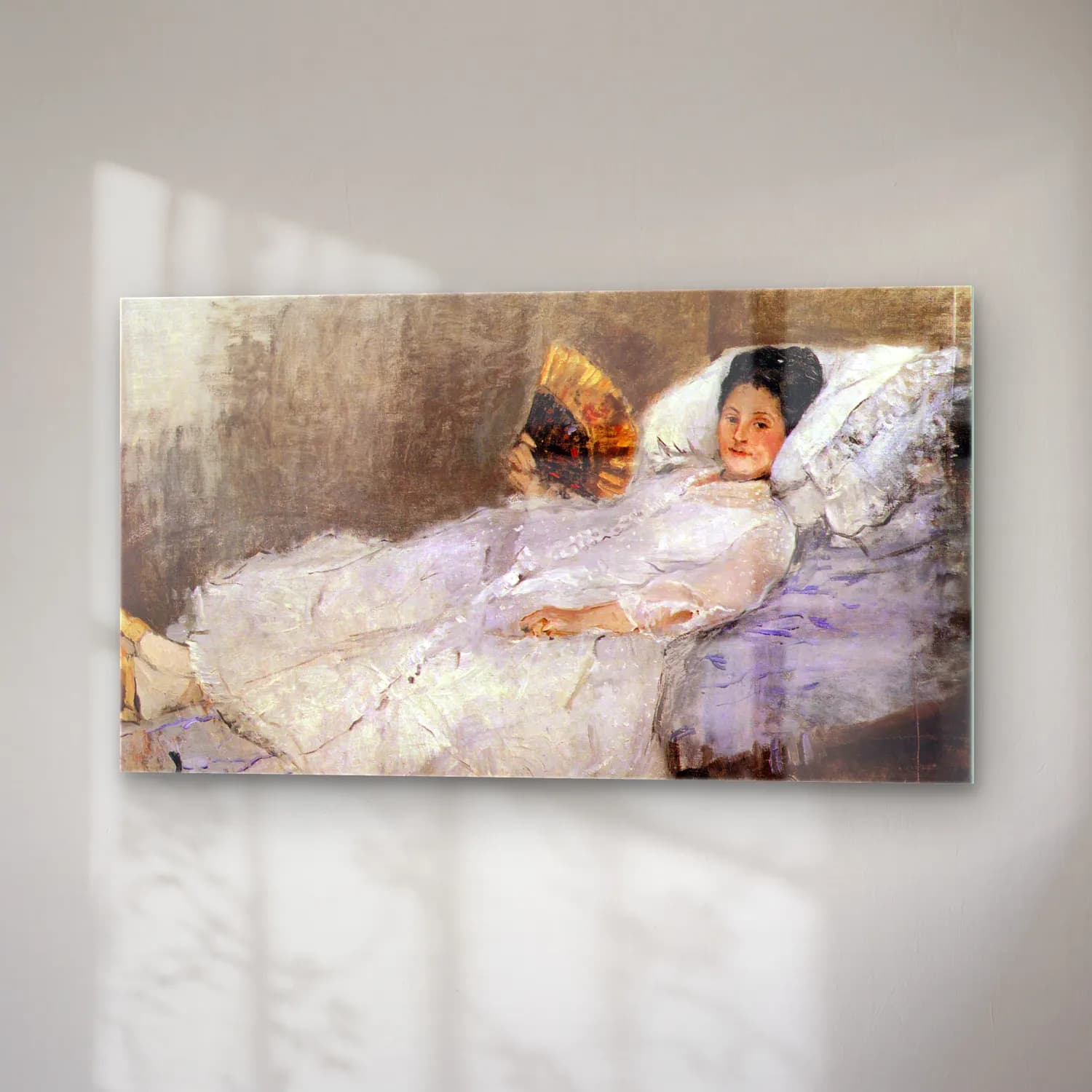 Berthe Morisot – Portrait of Madame Hubard cam tablo — sağ açıdan görünüm