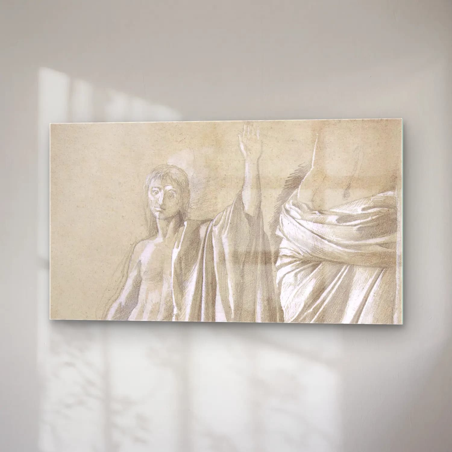 Edgar Degas – Study of a Draped Figure cam tablo — sağ açıdan görünüm