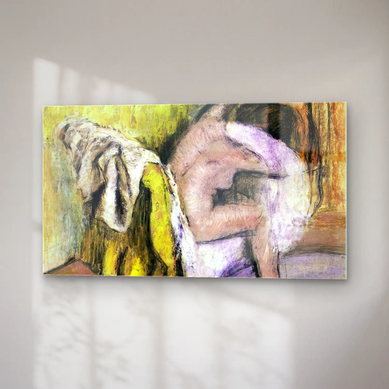Edgar Degas – Woman Drying Her Foot cam tablo — sağ açıdan görünüm