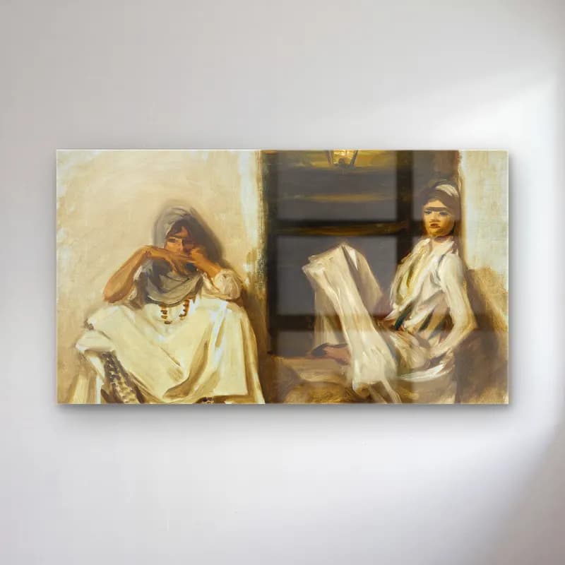 John Singer Sargent – Two Arab Women cam tablo — John Singer Sargent – Two Arab Women — empresyonist dini sahne