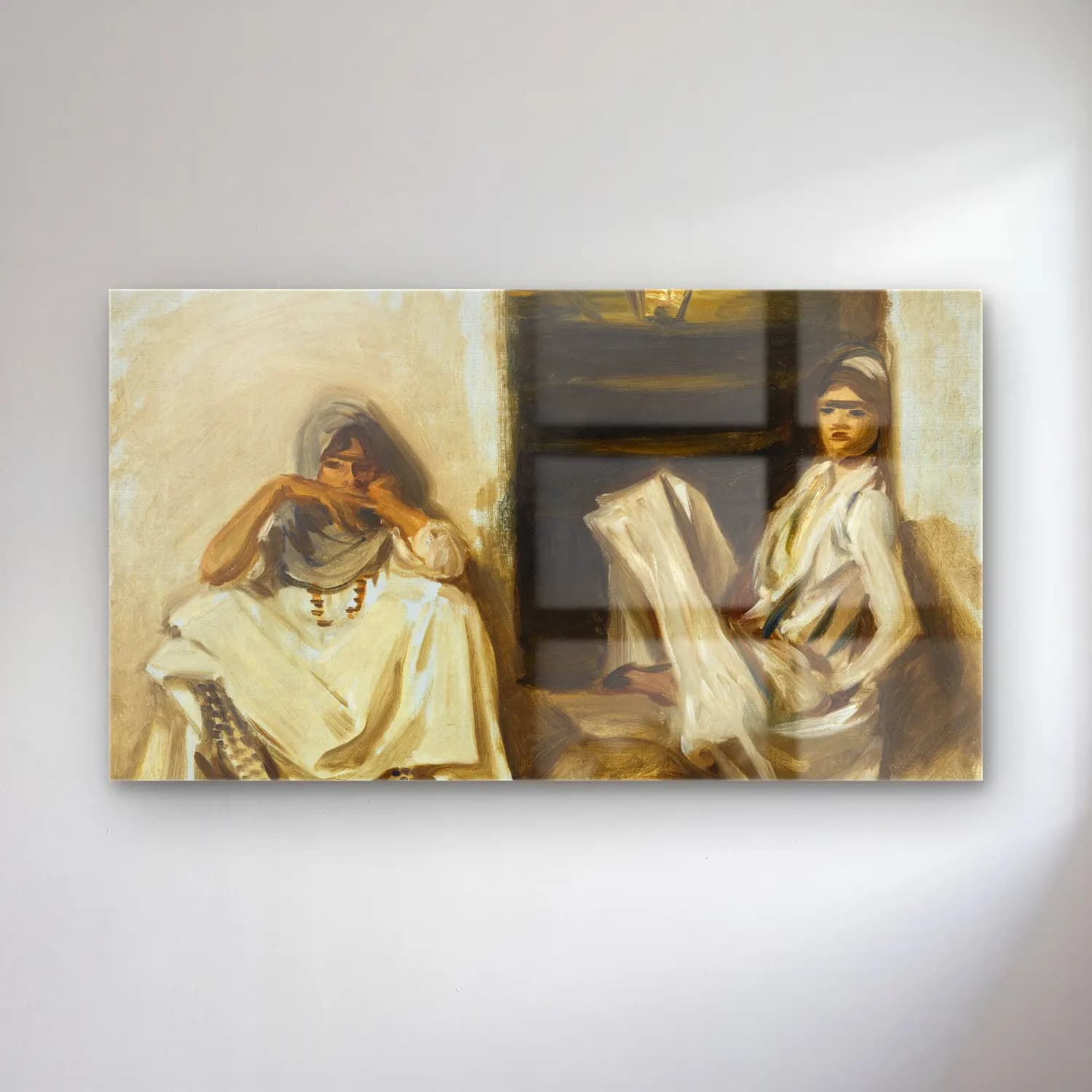 John Singer Sargent – Two Arab Women cam tablo — John Singer Sargent – Two Arab Women — empresyonist dini sahne