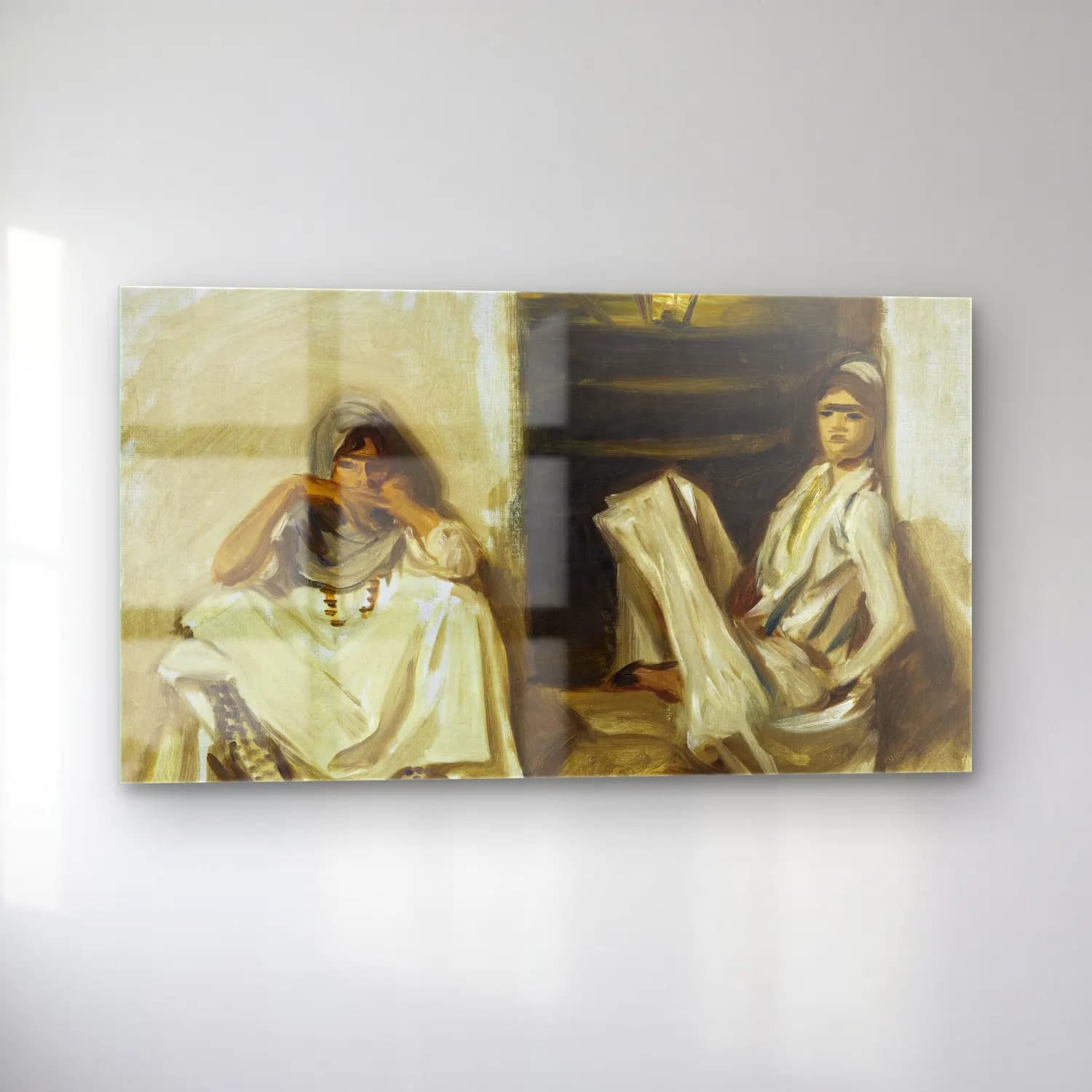 John Singer Sargent – Two Arab Women cam tablo — sol açıdan görünüm