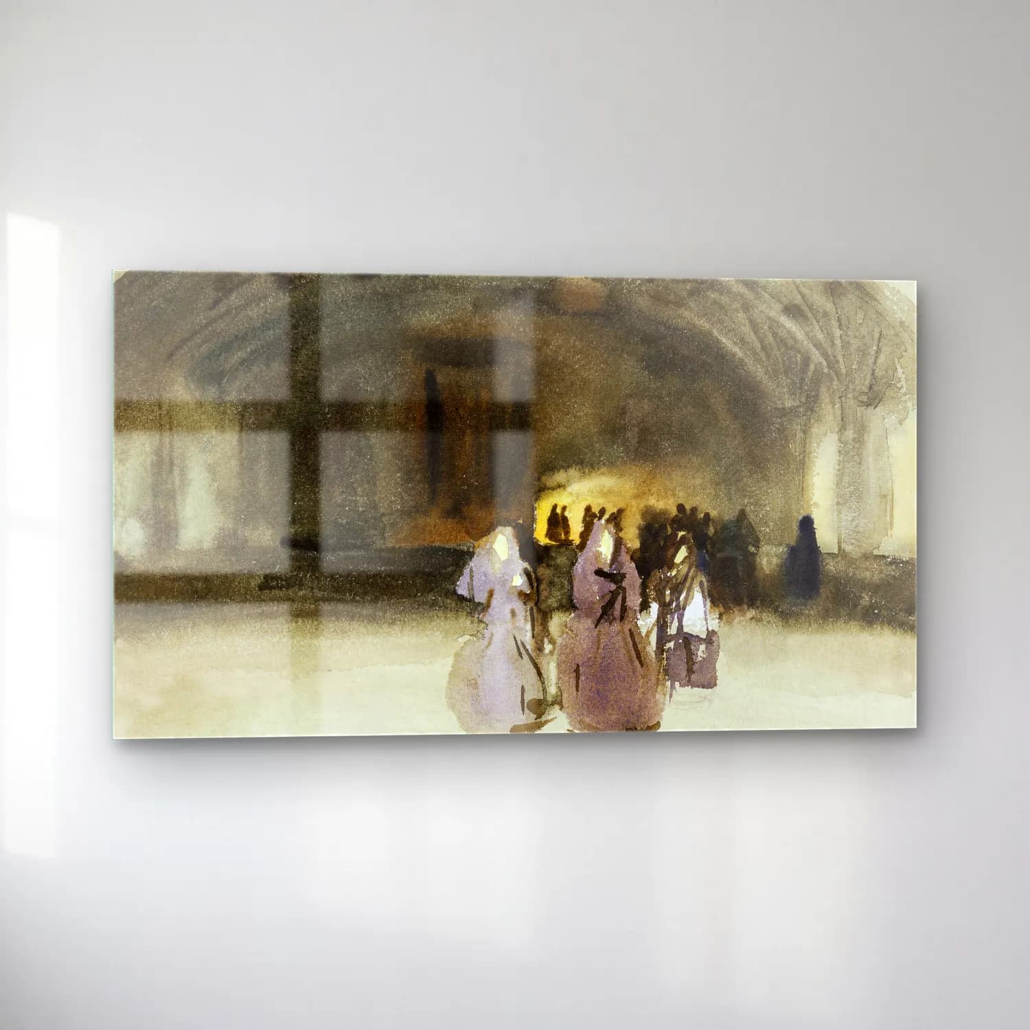 John Singer Sargent – Women Approaching cam tablo — sol açıdan görünüm