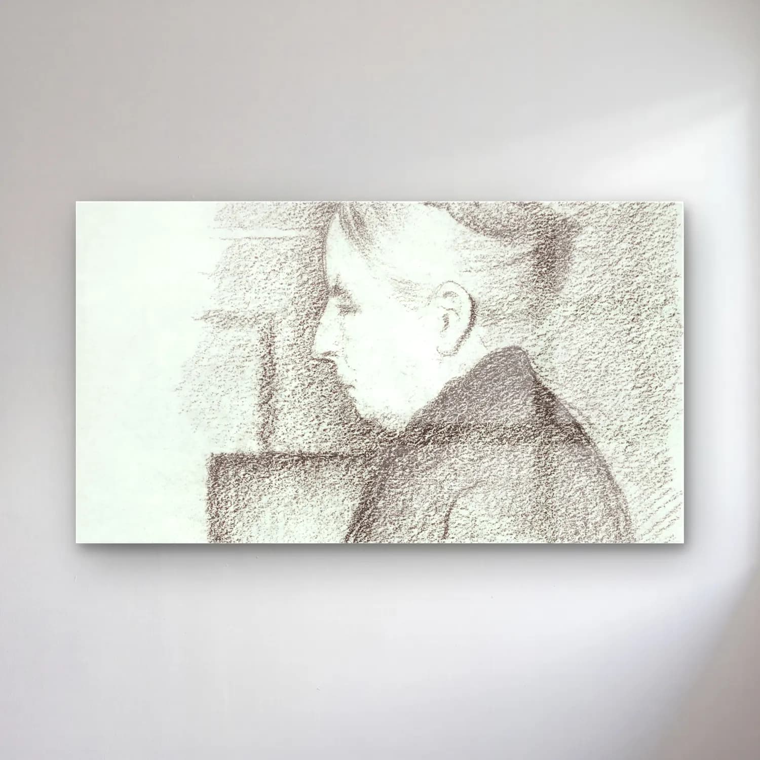 Henri Edmond Cross – Portrait-of-the-Artist s-Mother--painting-by… cam tablo — Henri Edmond Cross – Portrait-of-the-Artist s-Mother--painting-by… — karakalem erkek portresi