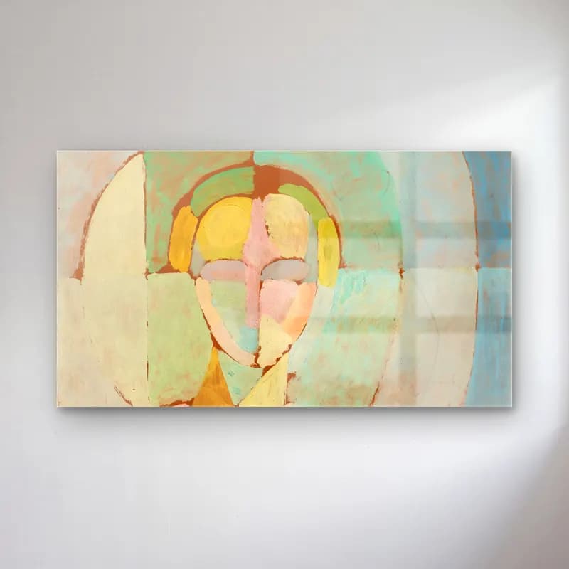 Robert Delaunay – Portrait De Madame Heim cam tablo — Robert Delaunay – Portrait De Madame Heim — modern soyut soyut yüz