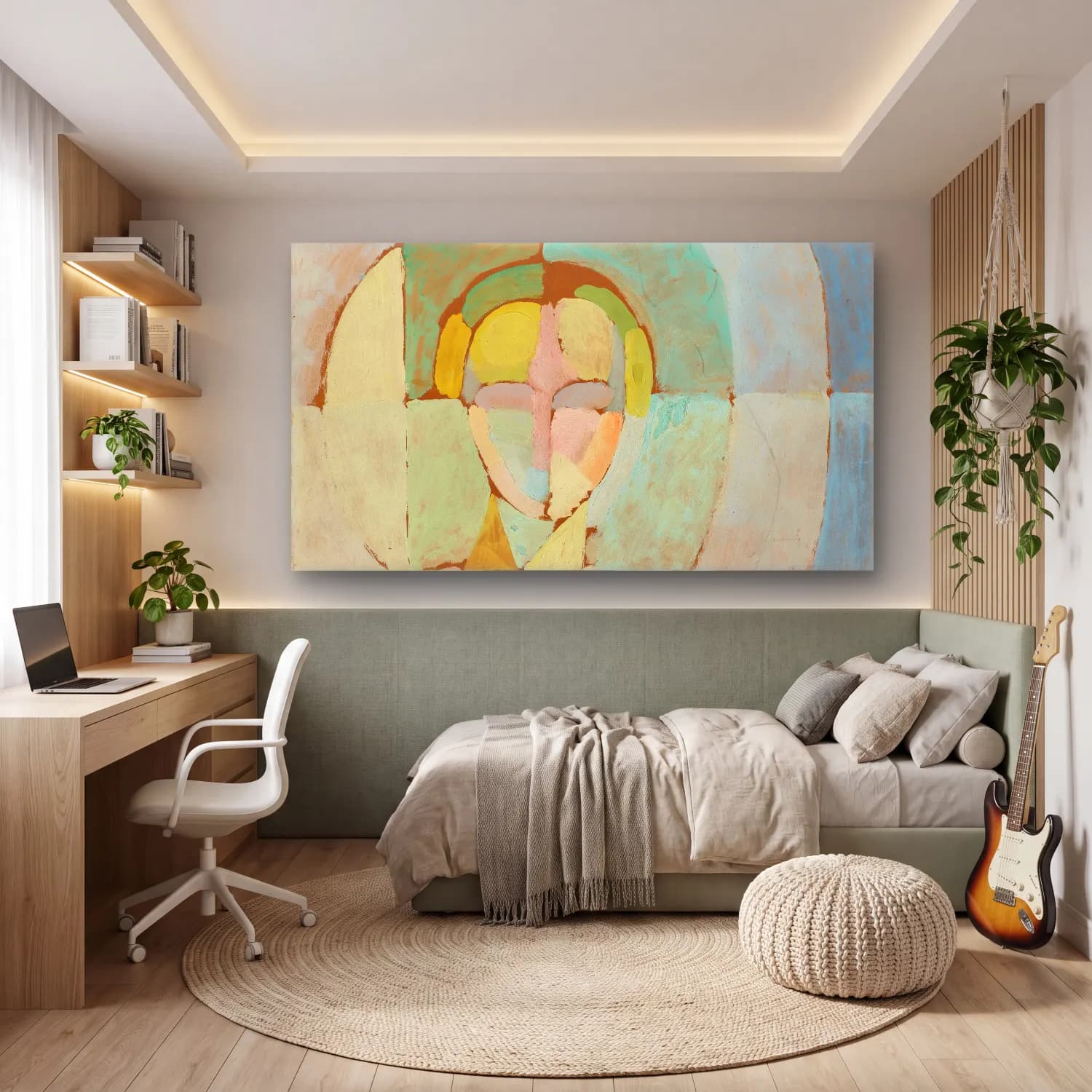 Robert Delaunay – Portrait De Madame Heim cam tablo — genç odasında