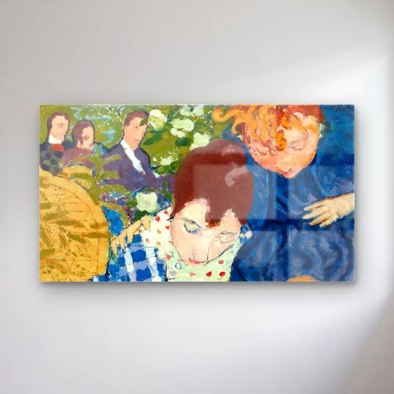 Pierre Bonnard – Woman with Dog cam tablo — Pierre Bonnard – Woman with Dog — empresyonist aşıklar