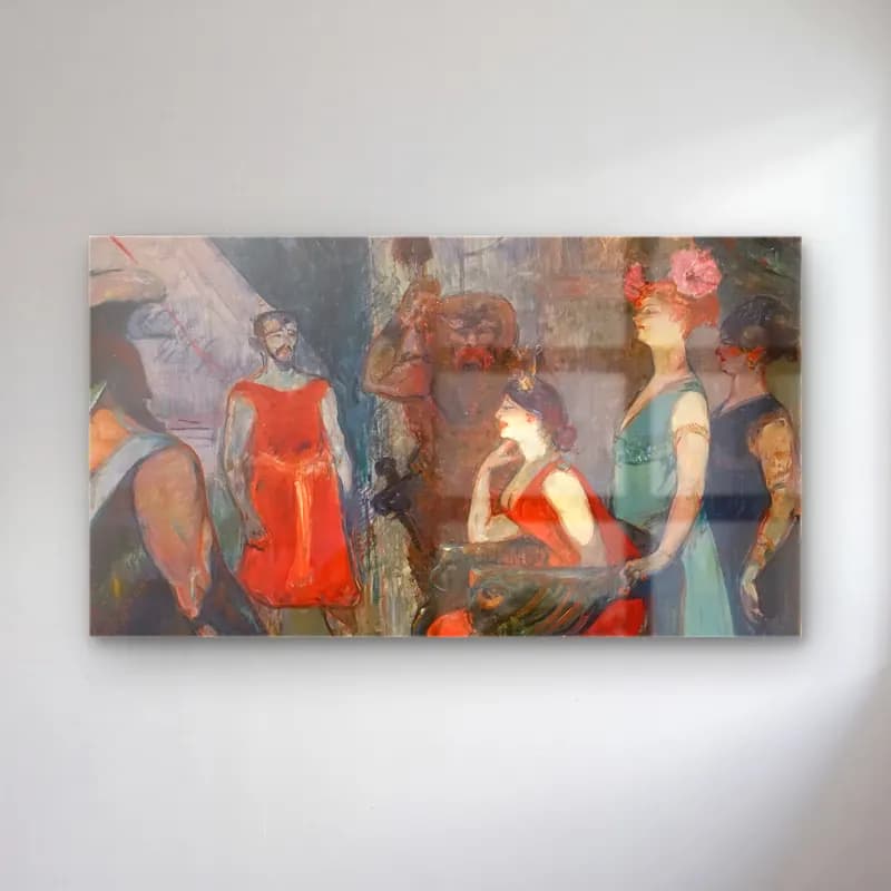 Henri de Toulouse-Lautrec – Messalina cam tablo — Henri de Toulouse-Lautrec – Messalina — empresyonist mitolojik sahne