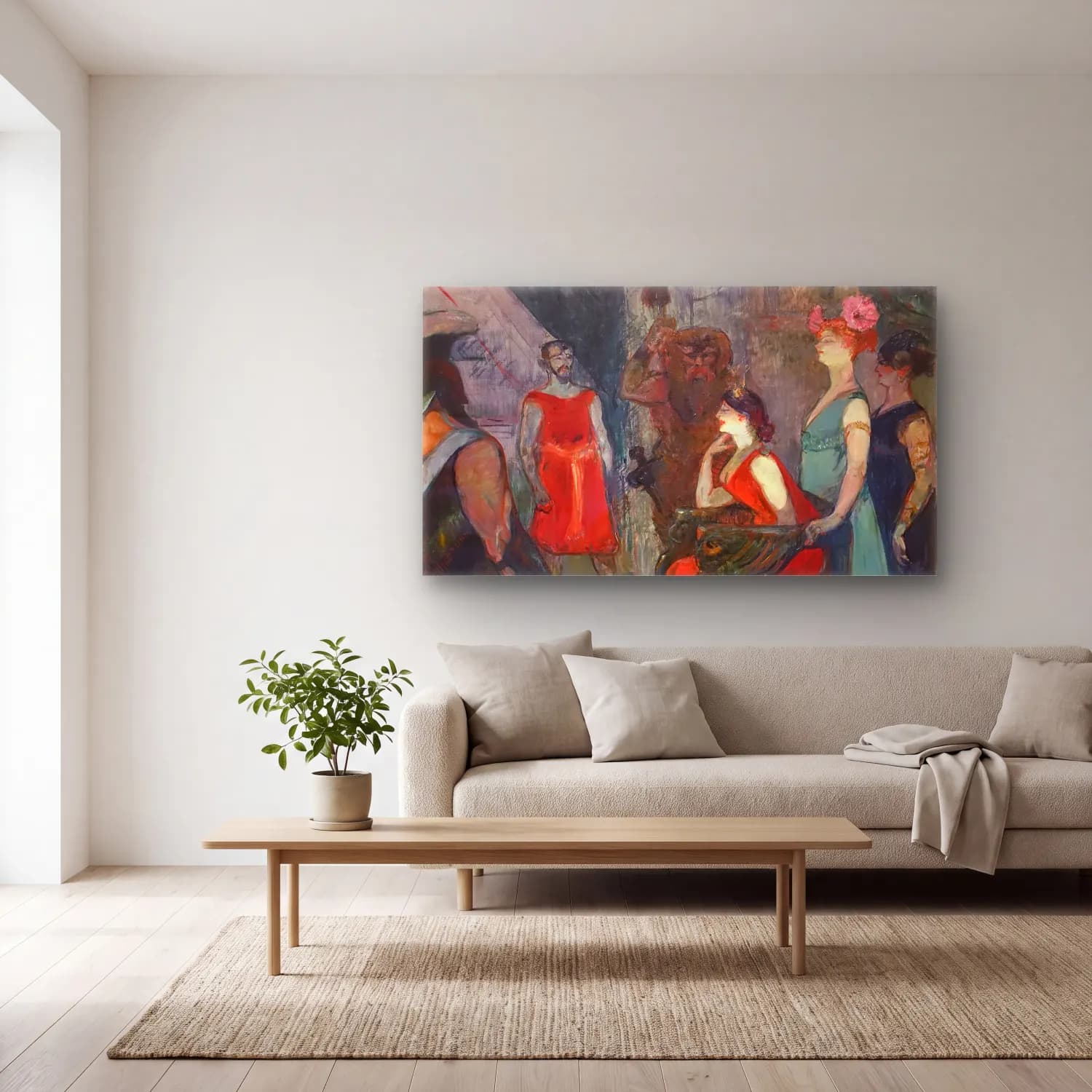 Henri de Toulouse-Lautrec – Messalina cam tablo — açık renk salonda