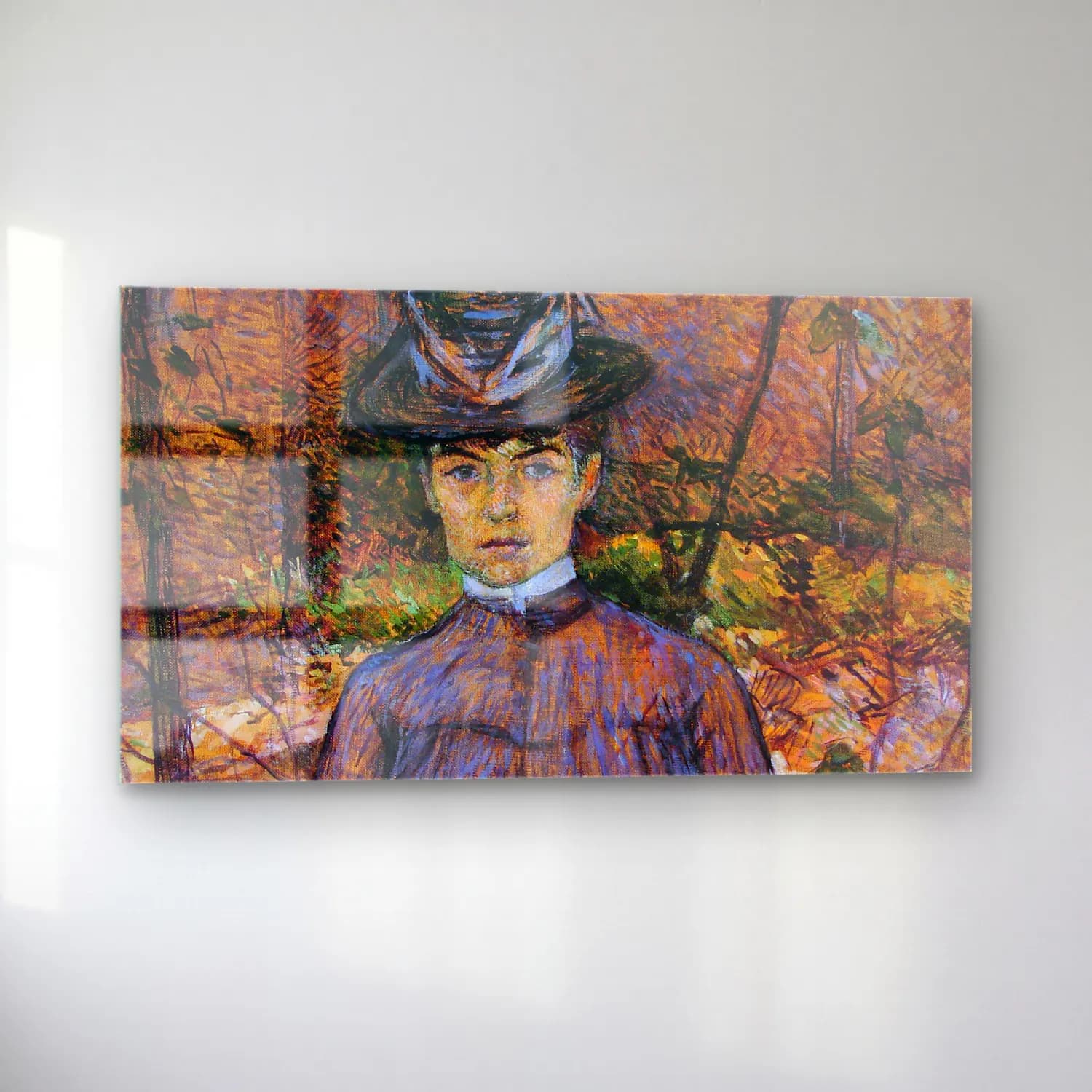 Henri de Toulouse-Lautrec – Portrait de Suzanne Valadon cam tablo — sol açıdan görünüm