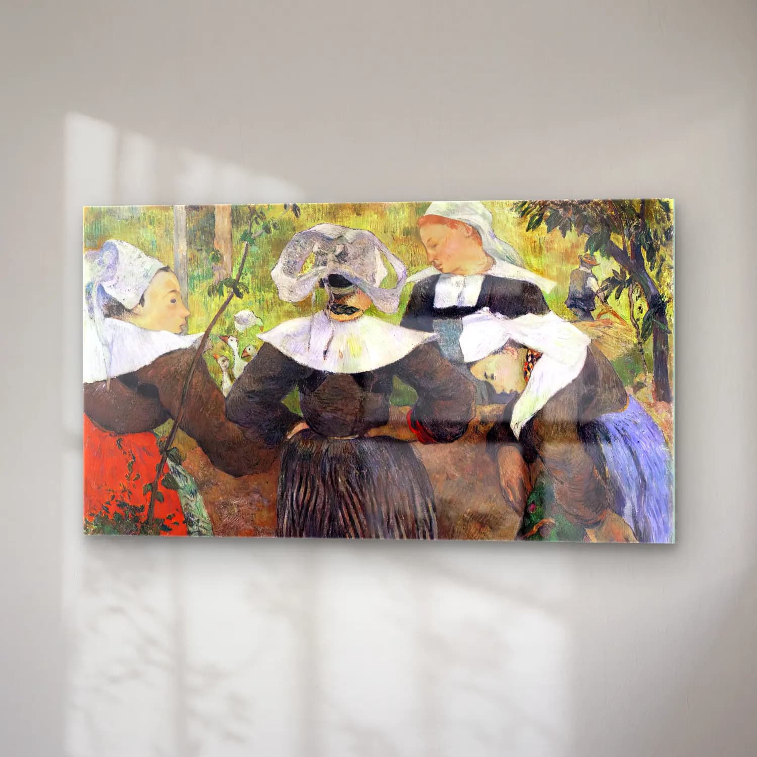 Paul Gauguin – Four Breton Women Dancing cam tablo — sağ açıdan görünüm