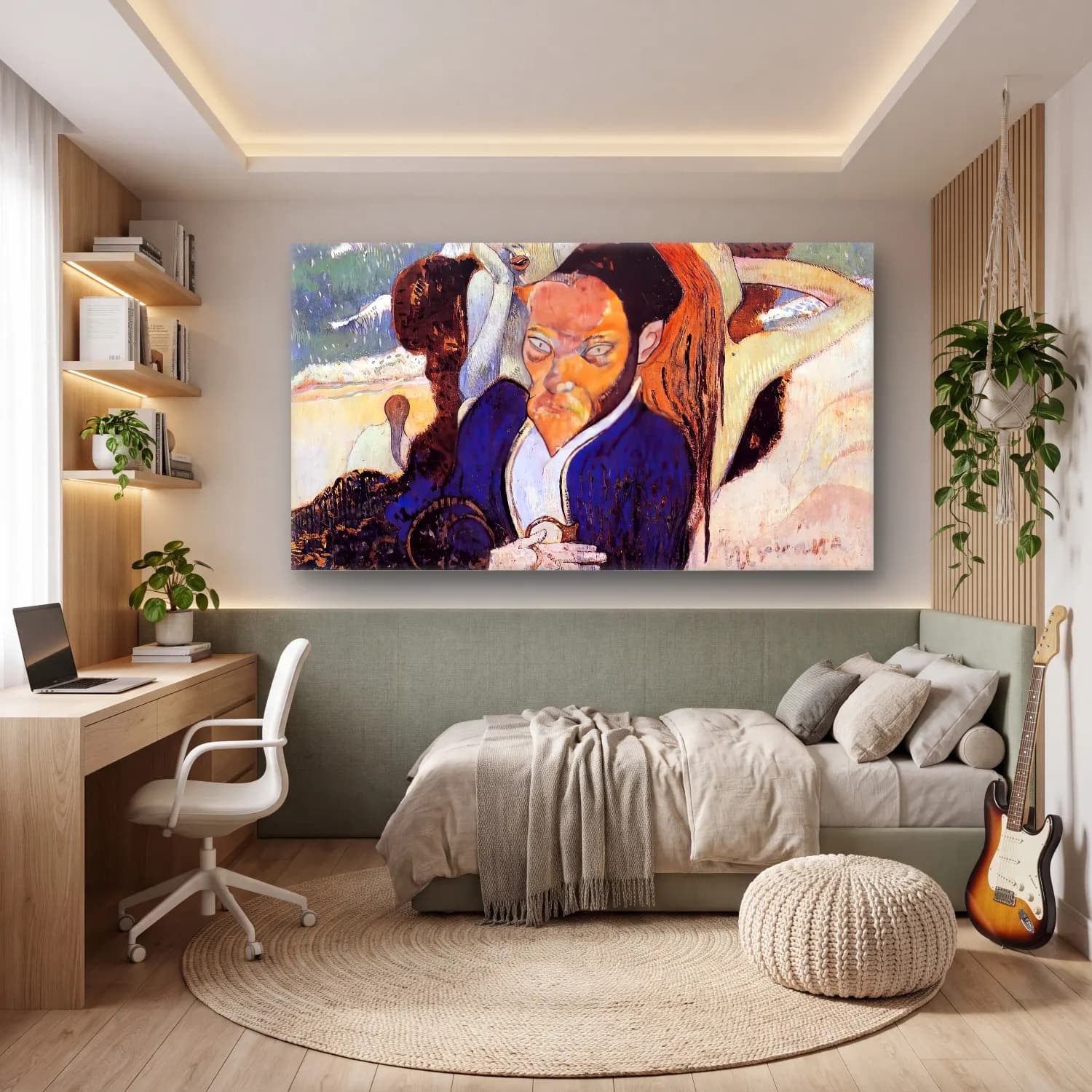 Paul Gauguin – Nirvana, Portrait of Meyer de Haan cam tablo — genç odasında