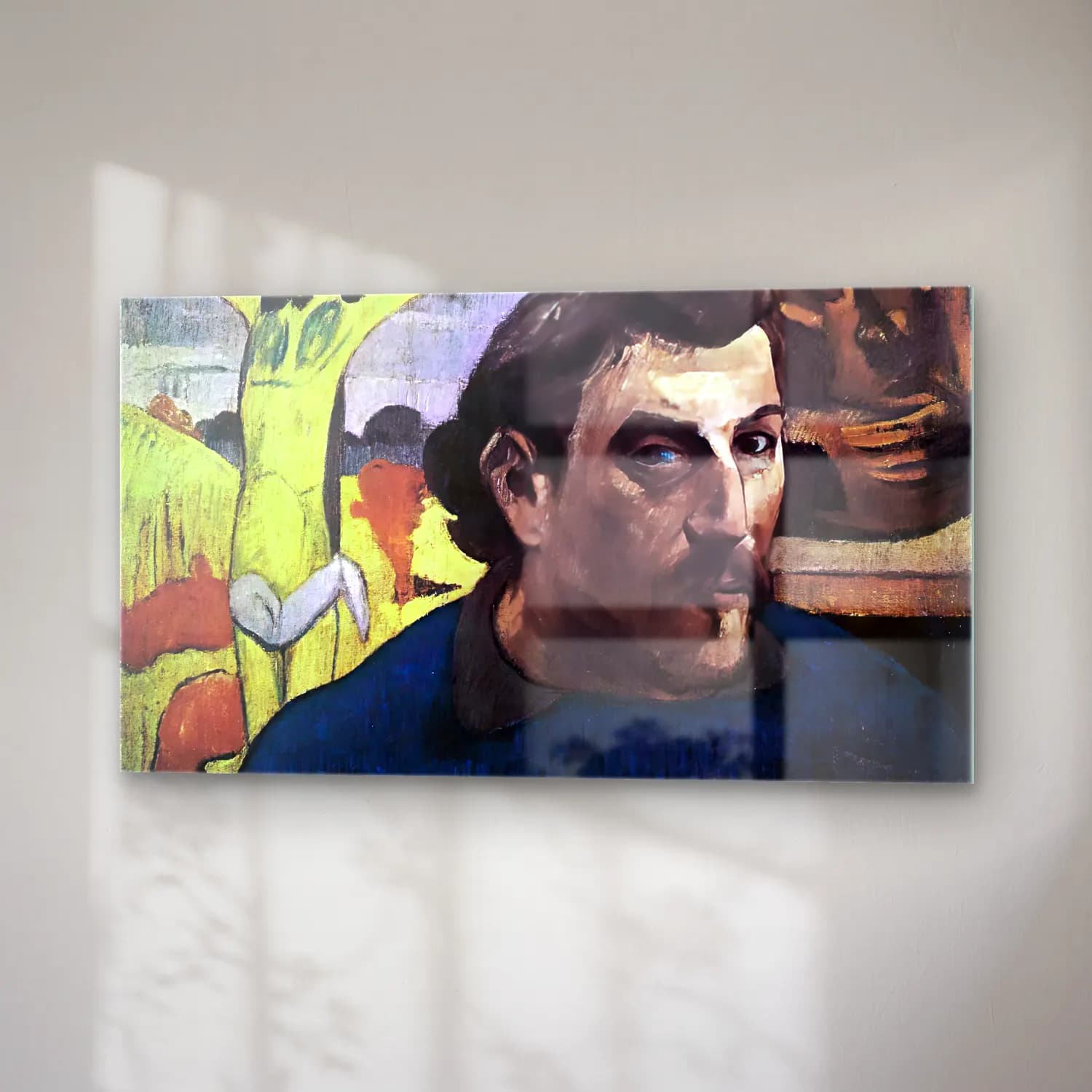 Paul Gauguin – Self-Portrait with Yellow Christ cam tablo — sağ açıdan görünüm