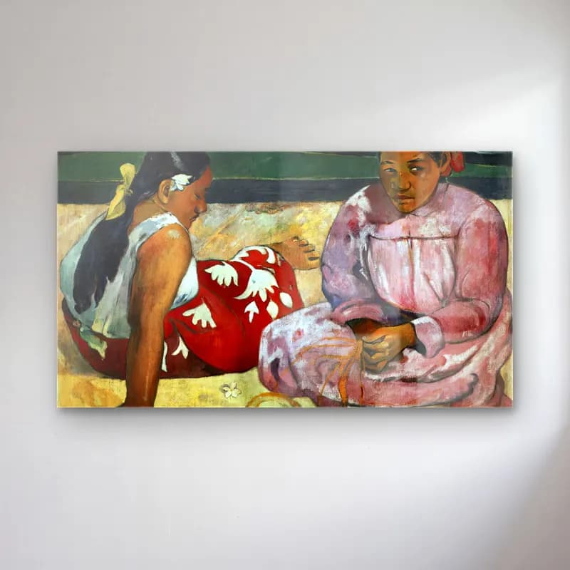 Paul Gauguin – Tahitian Women on the Beach cam tablo — Paul Gauguin – Tahitian Women on the Beach — empresyonist dansçılar