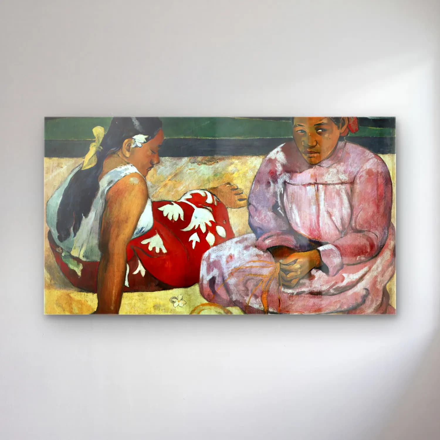 Paul Gauguin – Tahitian Women on the Beach cam tablo — Paul Gauguin – Tahitian Women on the Beach — empresyonist dansçılar