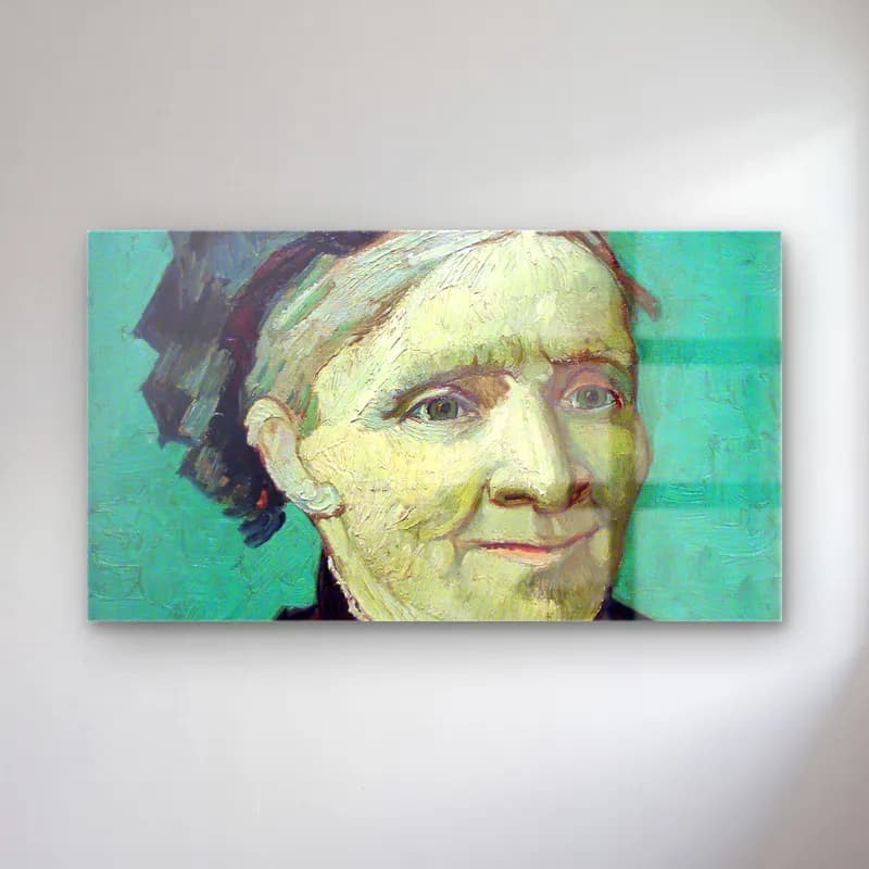 Vincent van Gogh – Portrait of the Artist s Mother cam tablo — Vincent van Gogh – Portrait of the Artist s Mother — empresyonist kadın portresi