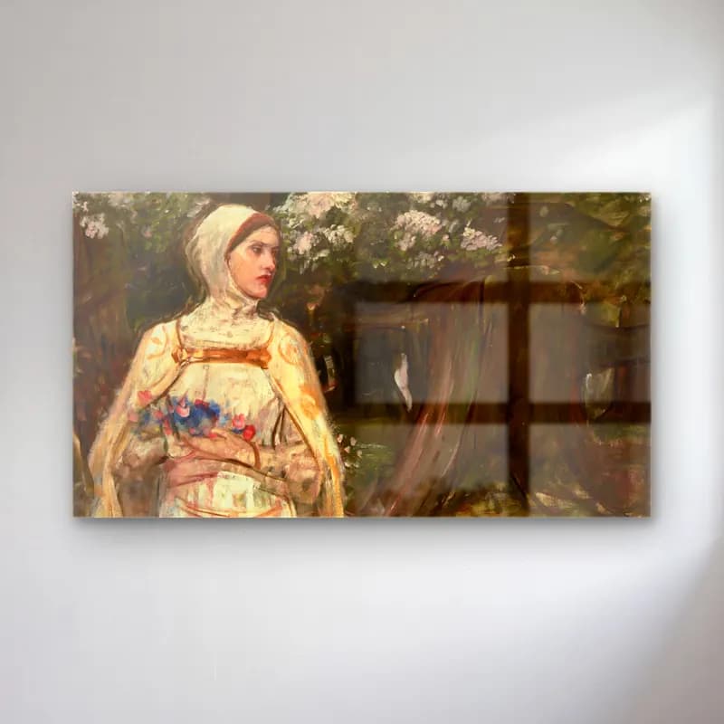 John William Waterhouse – Matilda formerly called Beatrice cam tablo — John William Waterhouse – Matilda formerly called Beatrice — empresyonist kadın portresi