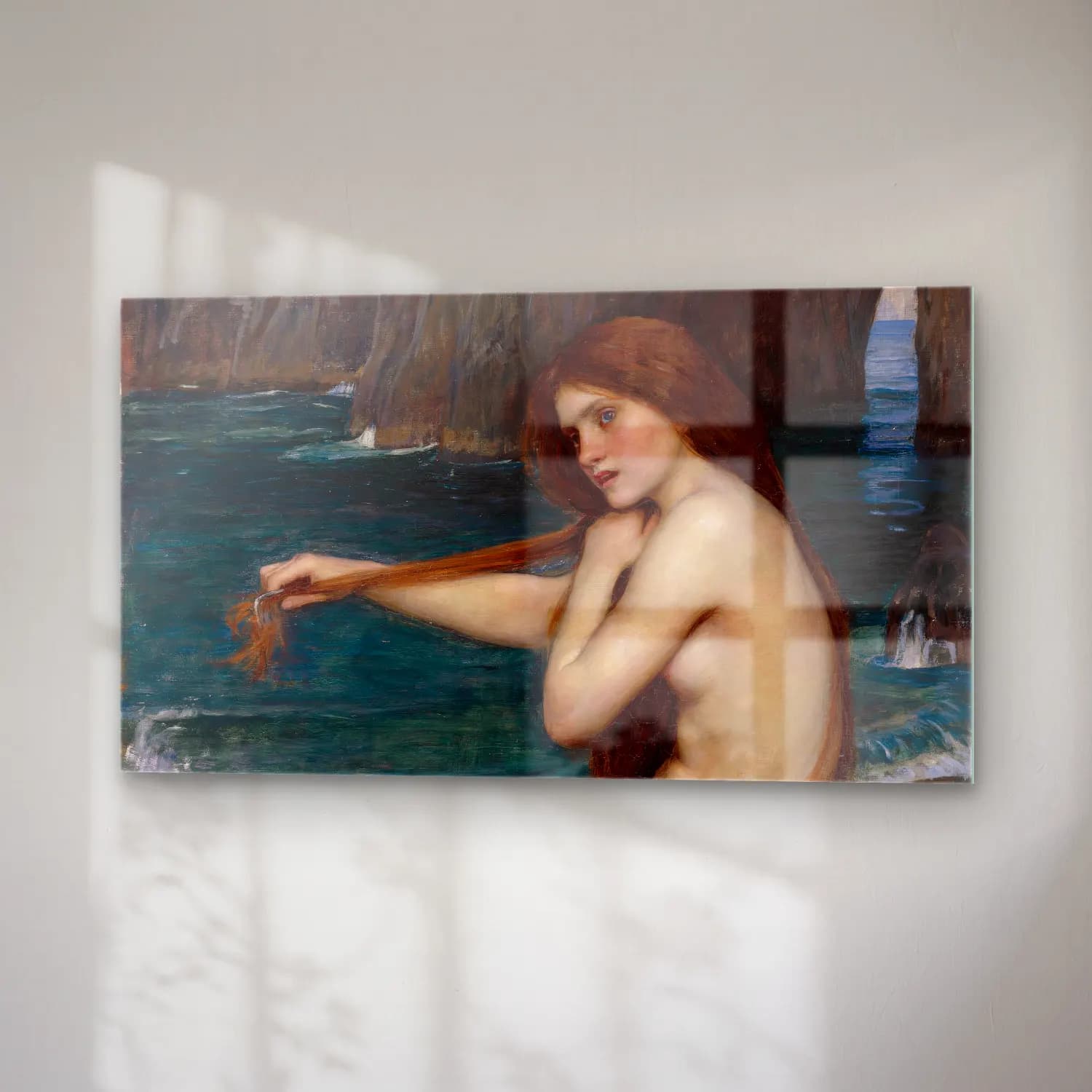 John William Waterhouse – Mermaid cam tablo — sağ açıdan görünüm