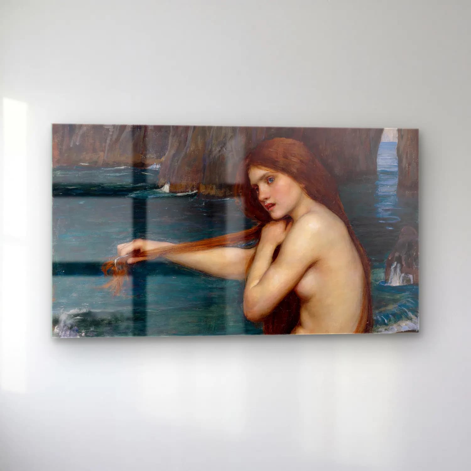 John William Waterhouse – Mermaid cam tablo — sol açıdan görünüm