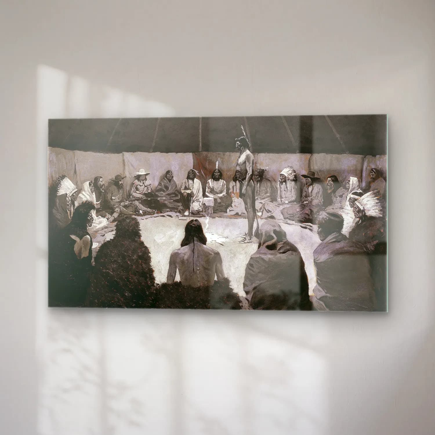 Frederic Remington – I Will Tell the White Man cam tablo — sağ açıdan görünüm