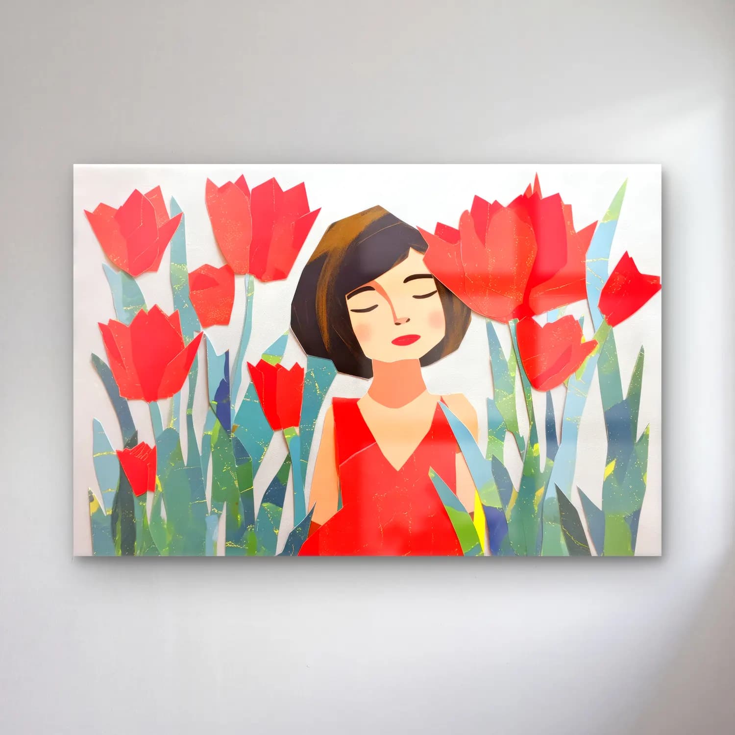 Pop Art Laleler cam tablo — Pop Art Laleler — pop art laleler
