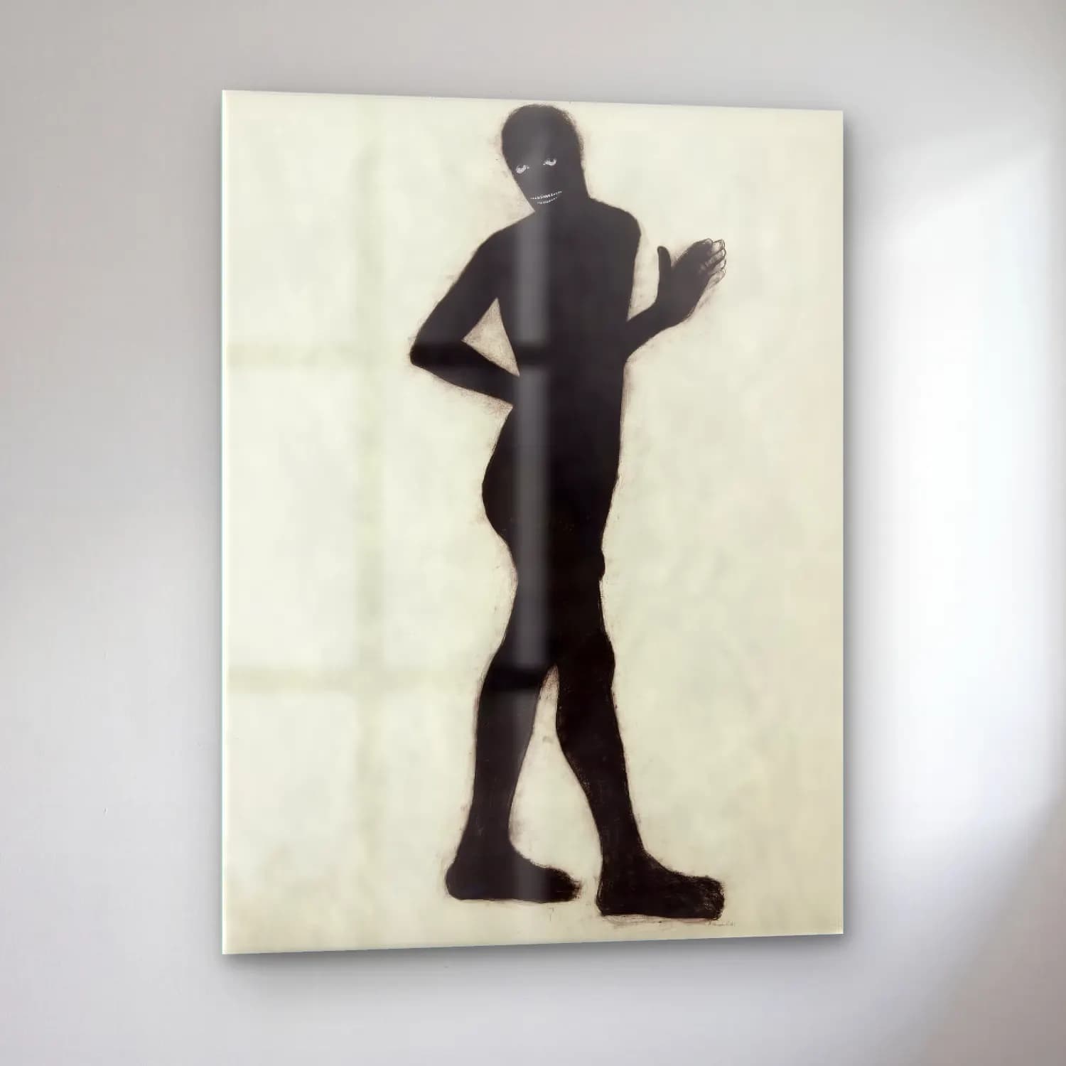 Kerry James Marshall – Kadın Silueti cam tablo — sol açıdan görünüm