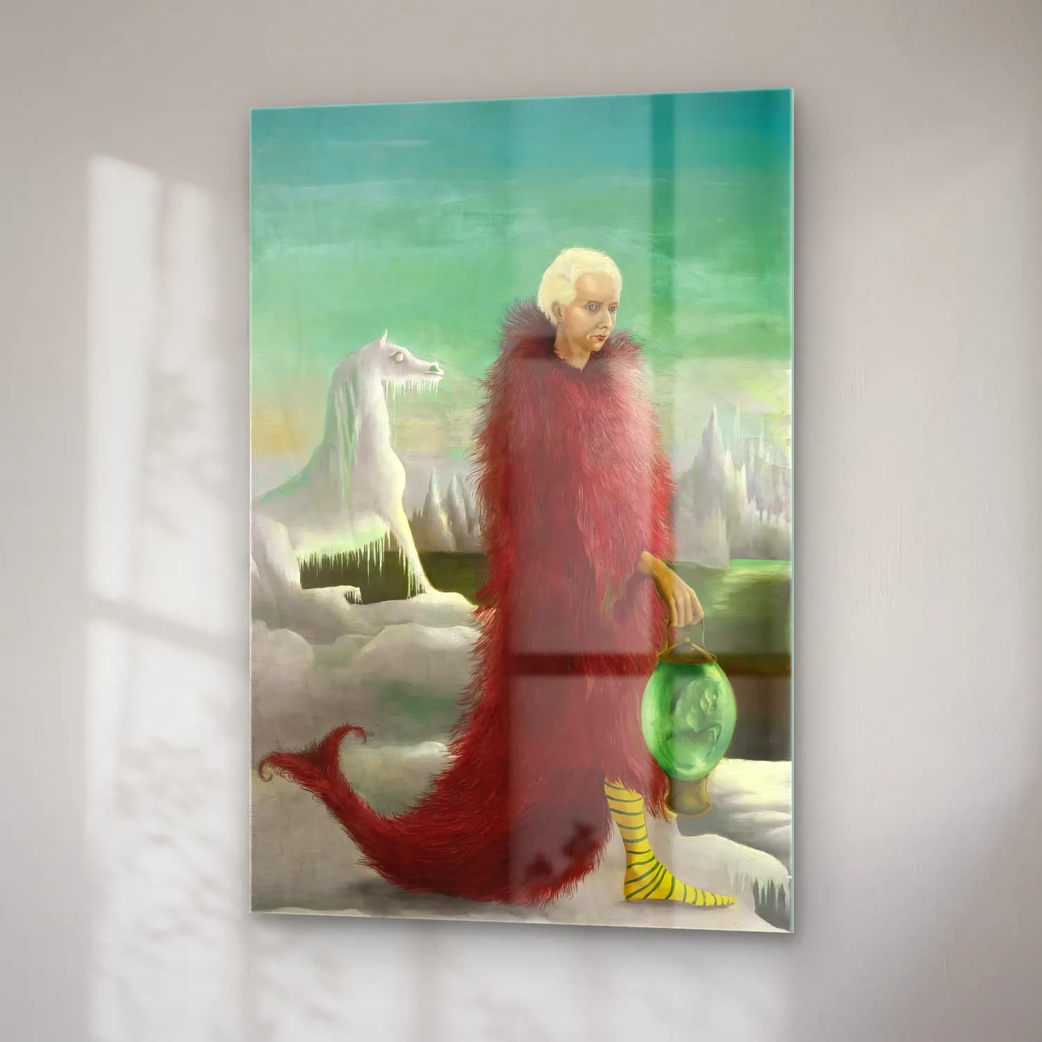 Leonora Carrington – Kadın Portresi cam tablo — sağ açıdan görünüm