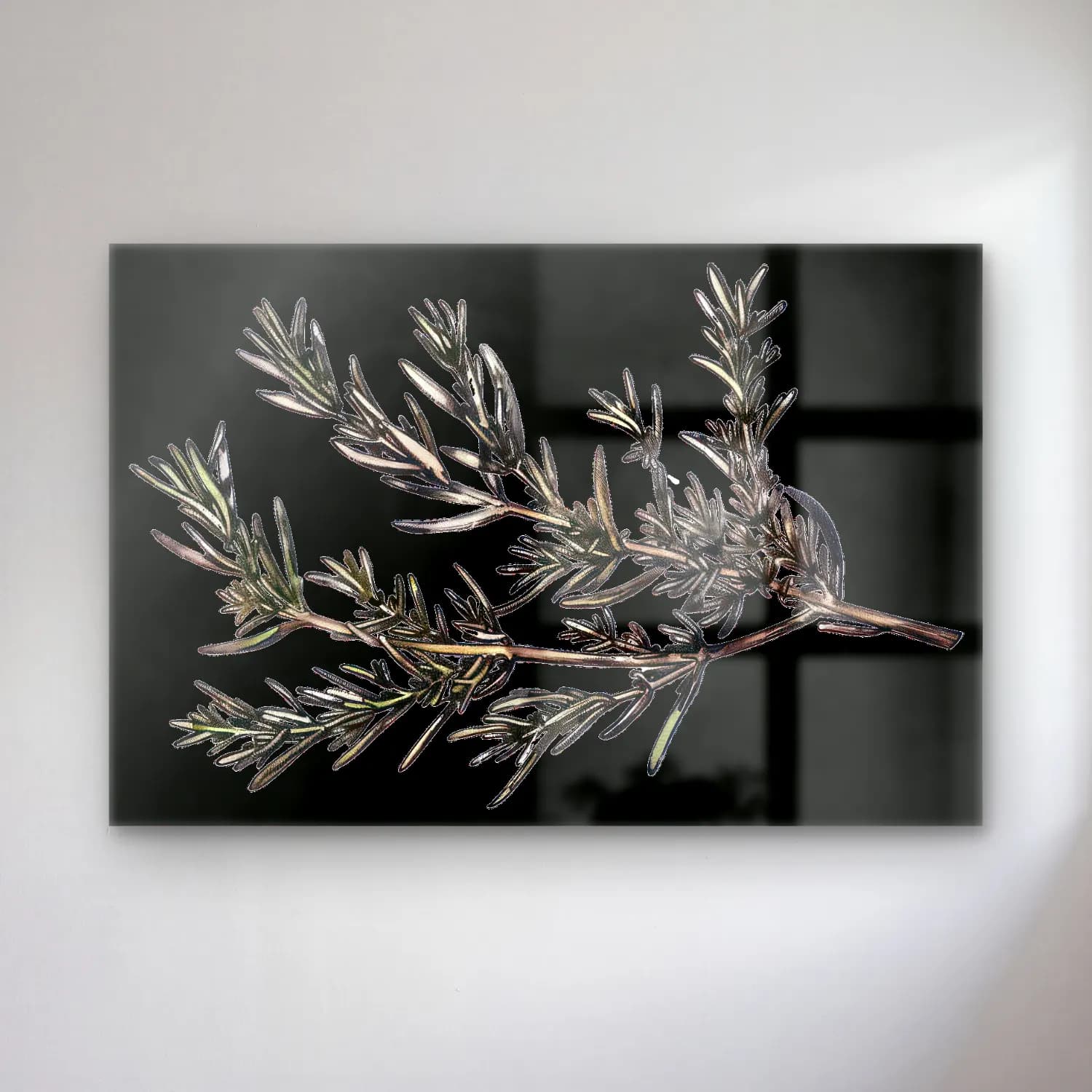 Botanik İllüstrasyon Zeytin Dalı No. 4 cam tablo — Botanik İllüstrasyon Zeytin Dalı No. 4 — botanik i̇llüstrasyon zeytin dalı