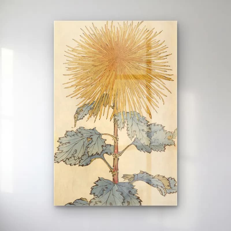Botanik İllüstrasyon Çiçek Deseni No. 51 cam tablo — Botanik İllüstrasyon Çiçek Deseni No. 51 — botanik i̇llüstrasyon çiçek deseni