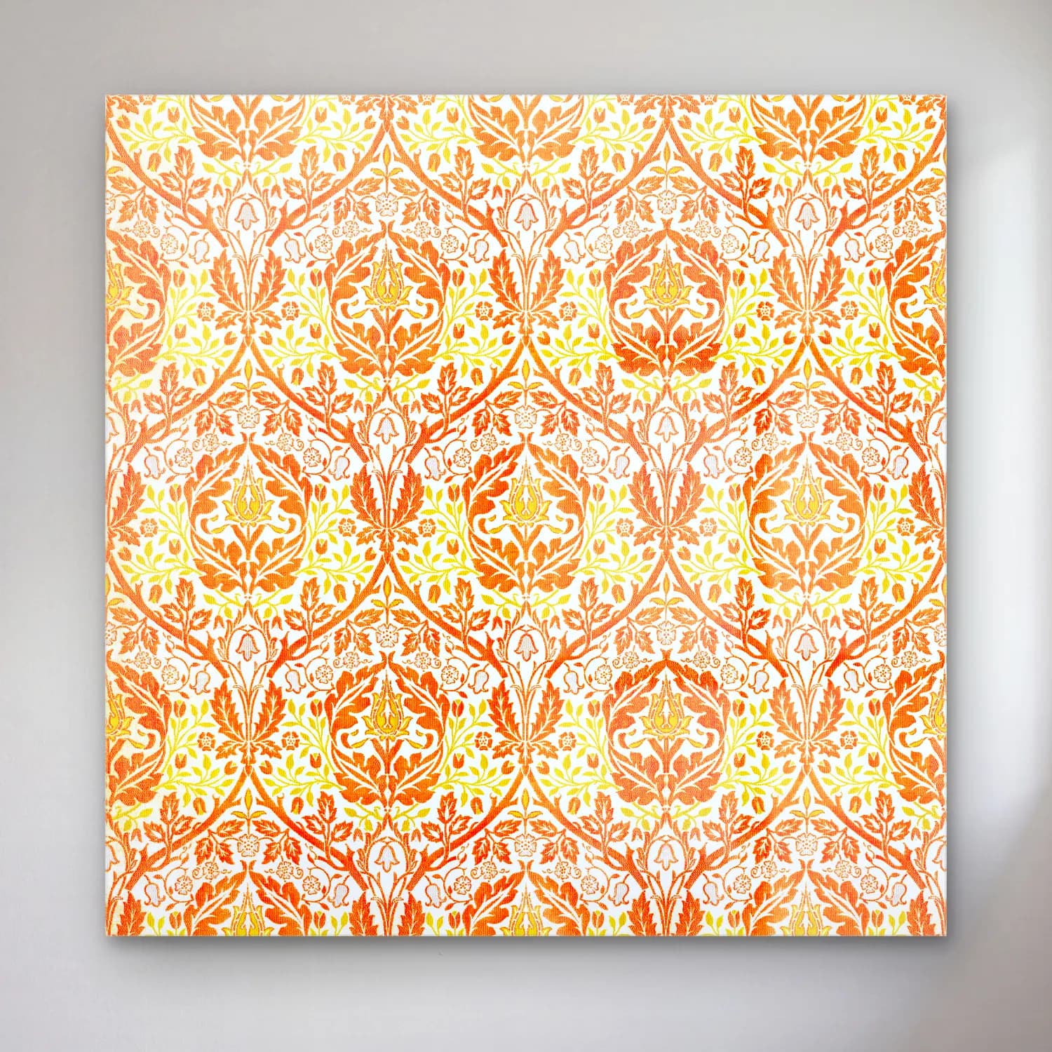 Retro Çiçek Deseni No. 33 cam tablo — Retro Çiçek Deseni No. 33 — retro çiçek deseni