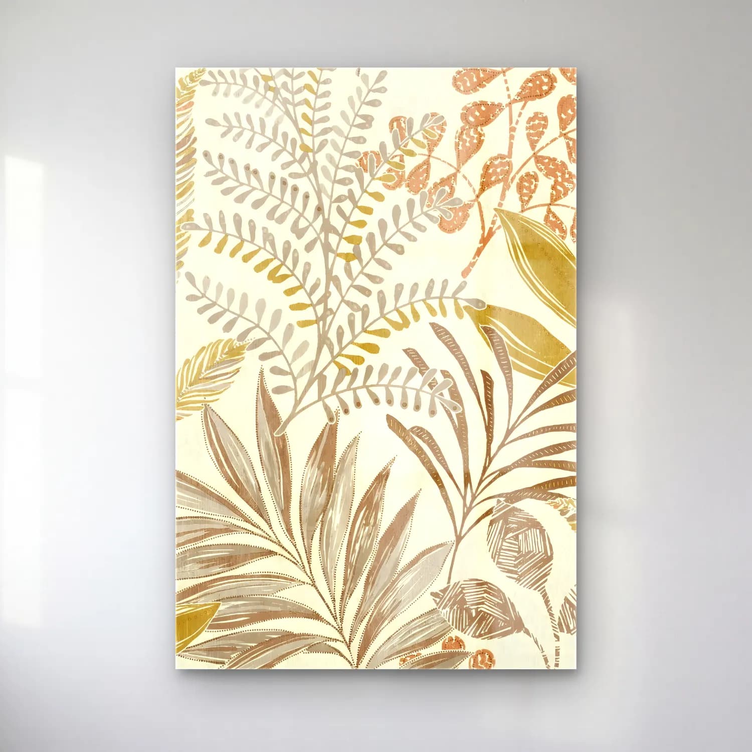 Boho Çiçek Deseni No. 91 cam tablo — Boho Çiçek Deseni No. 91 — boho çiçek deseni