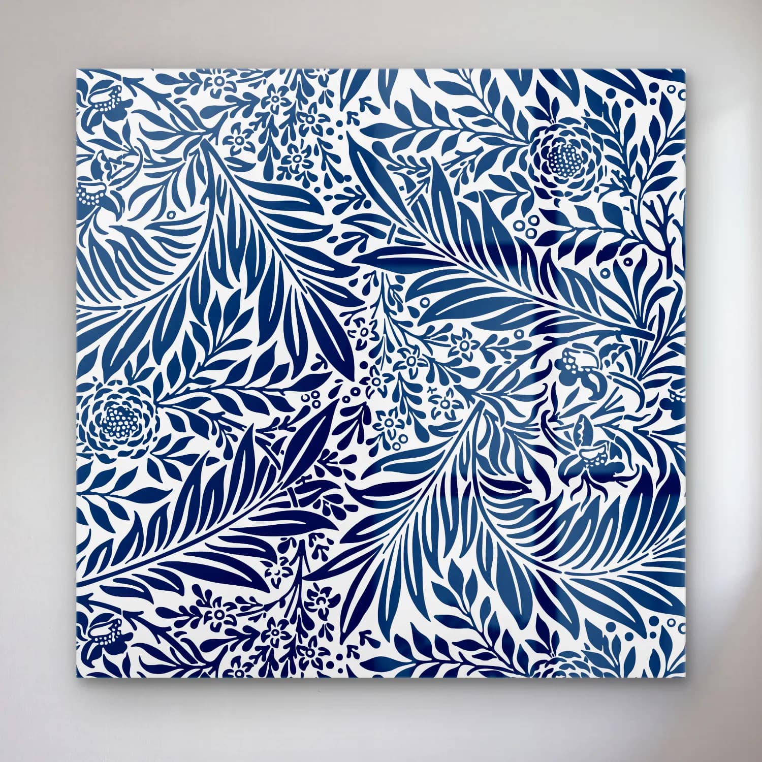 Boho Çiçek Deseni No. 102 cam tablo — Boho Çiçek Deseni No. 102 — boho çiçek deseni
