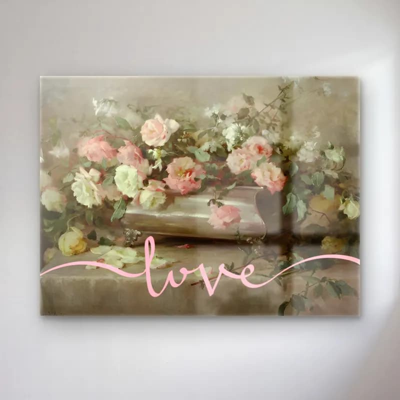 Pastel Güller No. 3 cam tablo — Pastel Güller No. 3 — pastel güller