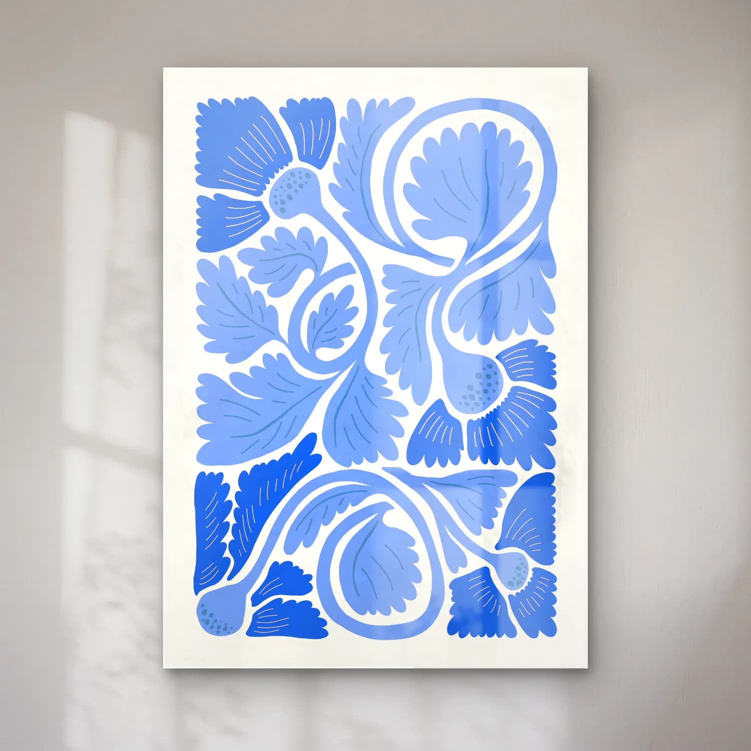 Boho Çiçek Deseni No. 17 cam tablo — Boho Çiçek Deseni No. 17 — boho çiçek deseni