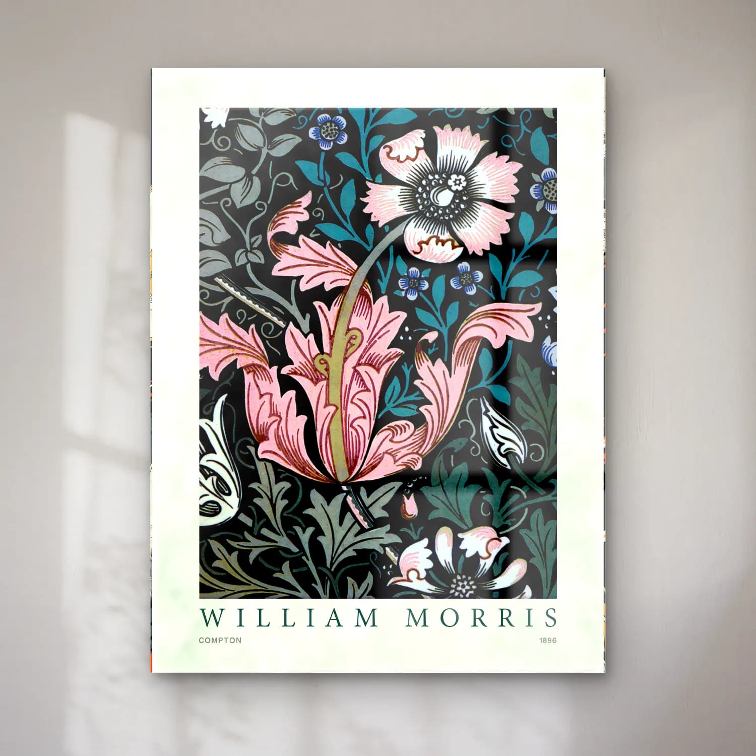 Botanik İllüstrasyon Çiçek Deseni No. 30 cam tablo — Botanik İllüstrasyon Çiçek Deseni No. 30 — botanik i̇llüstrasyon çiçek deseni