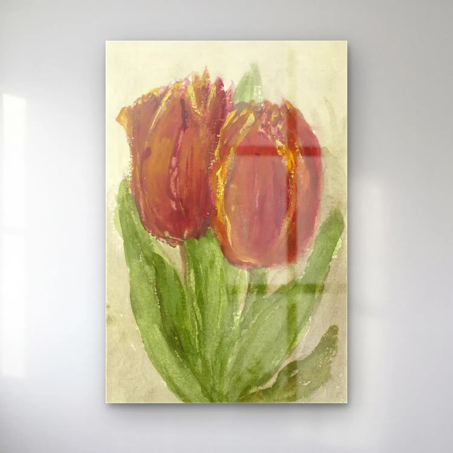Empresyonist Laleler No. 11 cam tablo — Empresyonist Laleler No. 11 — empresyonist laleler