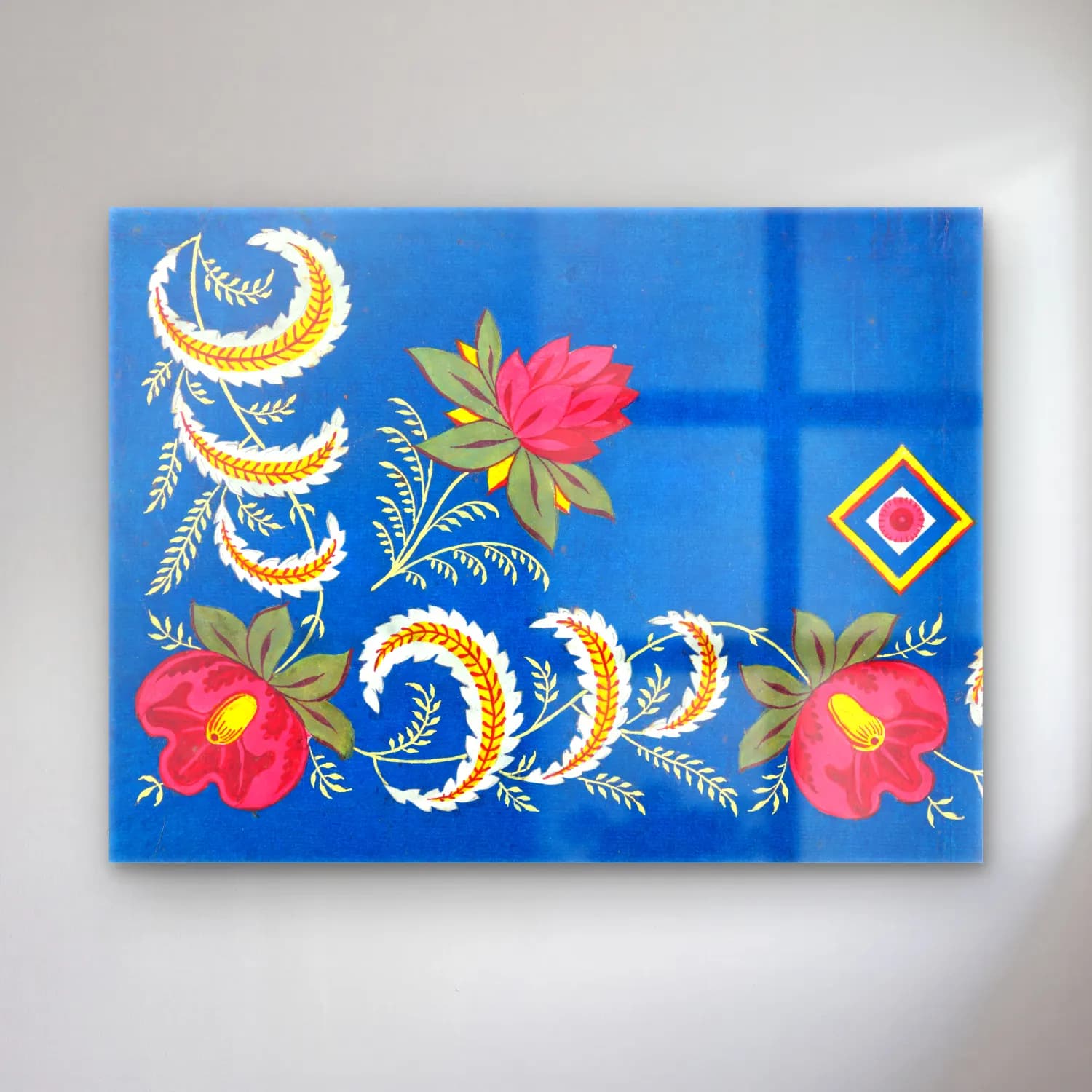 Botanik İllüstrasyon Çiçek Deseni No. 47 cam tablo — Botanik İllüstrasyon Çiçek Deseni No. 47 — botanik i̇llüstrasyon çiçek deseni