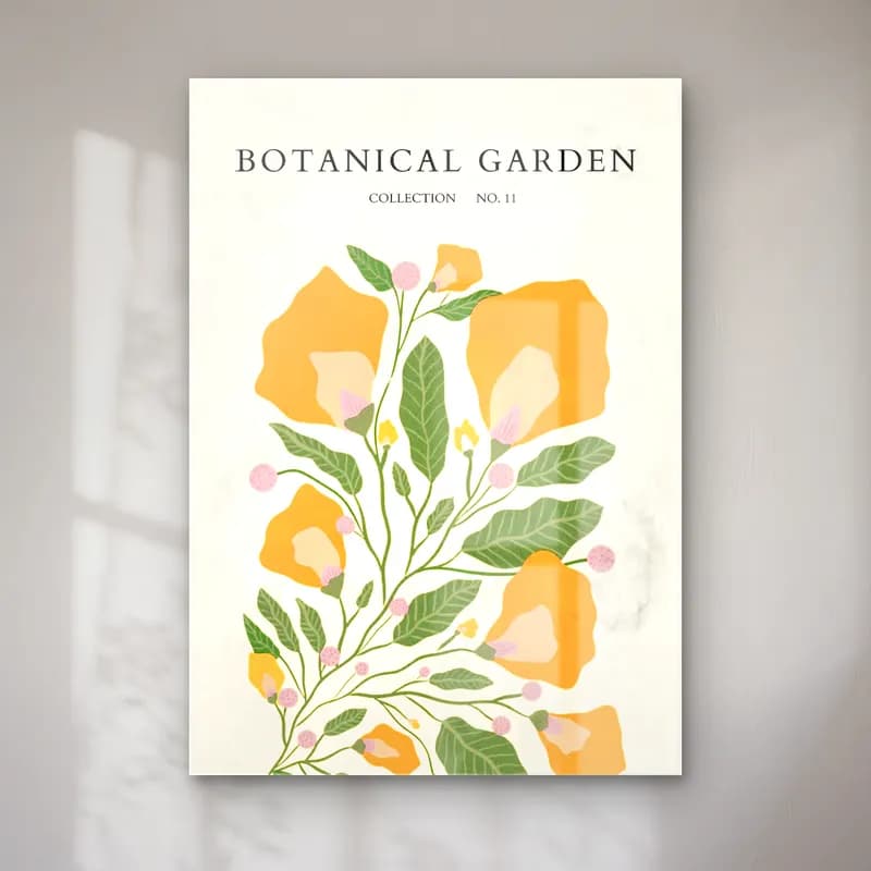 Botanik İllüstrasyon Çiçek Deseni No. 71 cam tablo — Botanik İllüstrasyon Çiçek Deseni No. 71 — botanik i̇llüstrasyon çiçek deseni