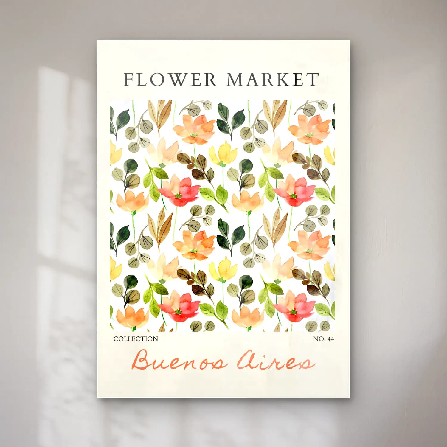 Boho Çiçek Deseni No. 36 cam tablo — Boho Çiçek Deseni No. 36 — boho çiçek deseni