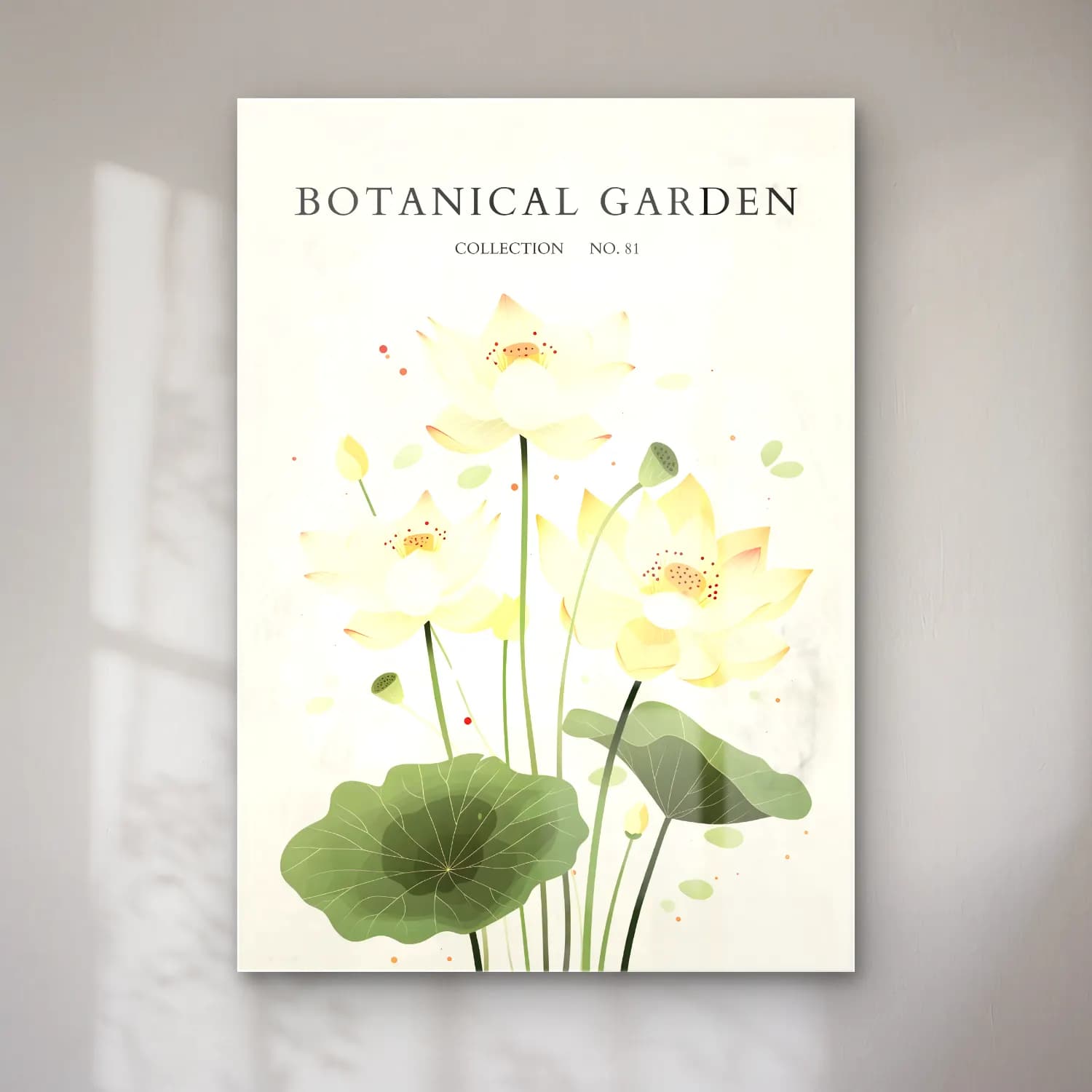 Botanik İllüstrasyon Lotus Çiçekleri No. 9 cam tablo — Botanik İllüstrasyon Lotus Çiçekleri No. 9 — botanik i̇llüstrasyon lotus çiçekleri
