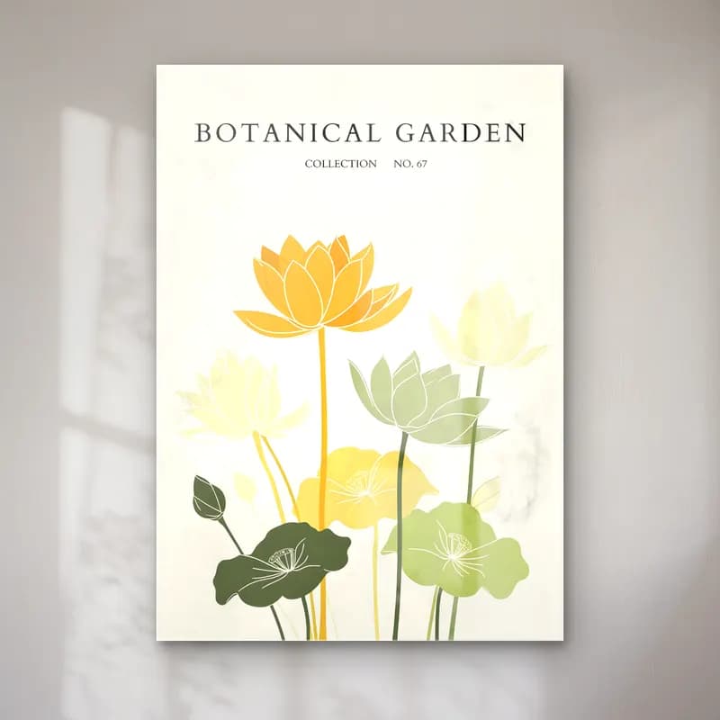 Botanik İllüstrasyon Lotus Çiçekleri No. 11 cam tablo — Botanik İllüstrasyon Lotus Çiçekleri No. 11 — botanik i̇llüstrasyon lotus çiçekleri