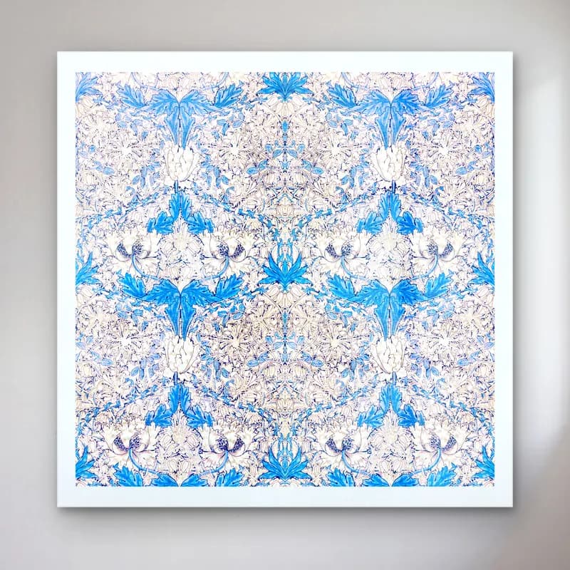 Boho Çiçek Deseni No. 135 cam tablo — Boho Çiçek Deseni No. 135 — boho çiçek deseni