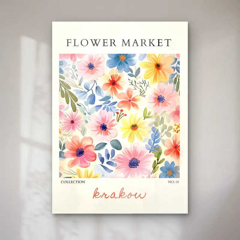 Pastel Çiçek Deseni No. 145 cam tablo — Pastel Çiçek Deseni No. 145 — pastel çiçek deseni