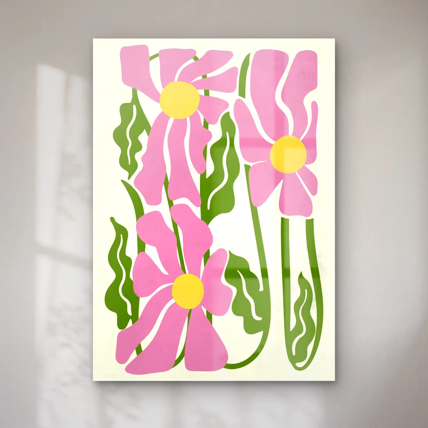 Pastel Papatyalar No. 17 cam tablo — Pastel Papatyalar No. 17 — pastel papatyalar