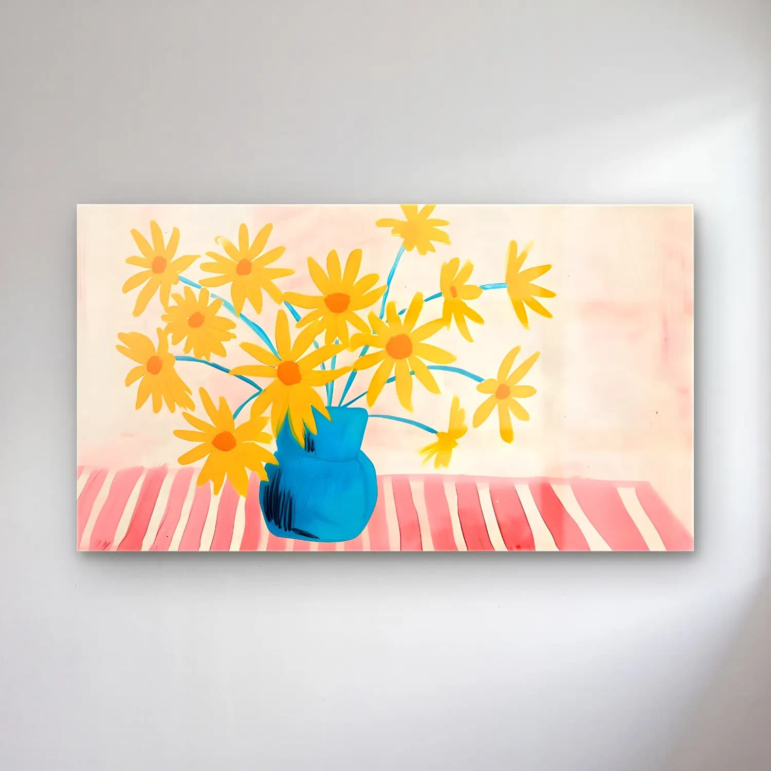 Pastel Papatyalar No. 19 cam tablo — Pastel Papatyalar No. 19 — pastel papatyalar