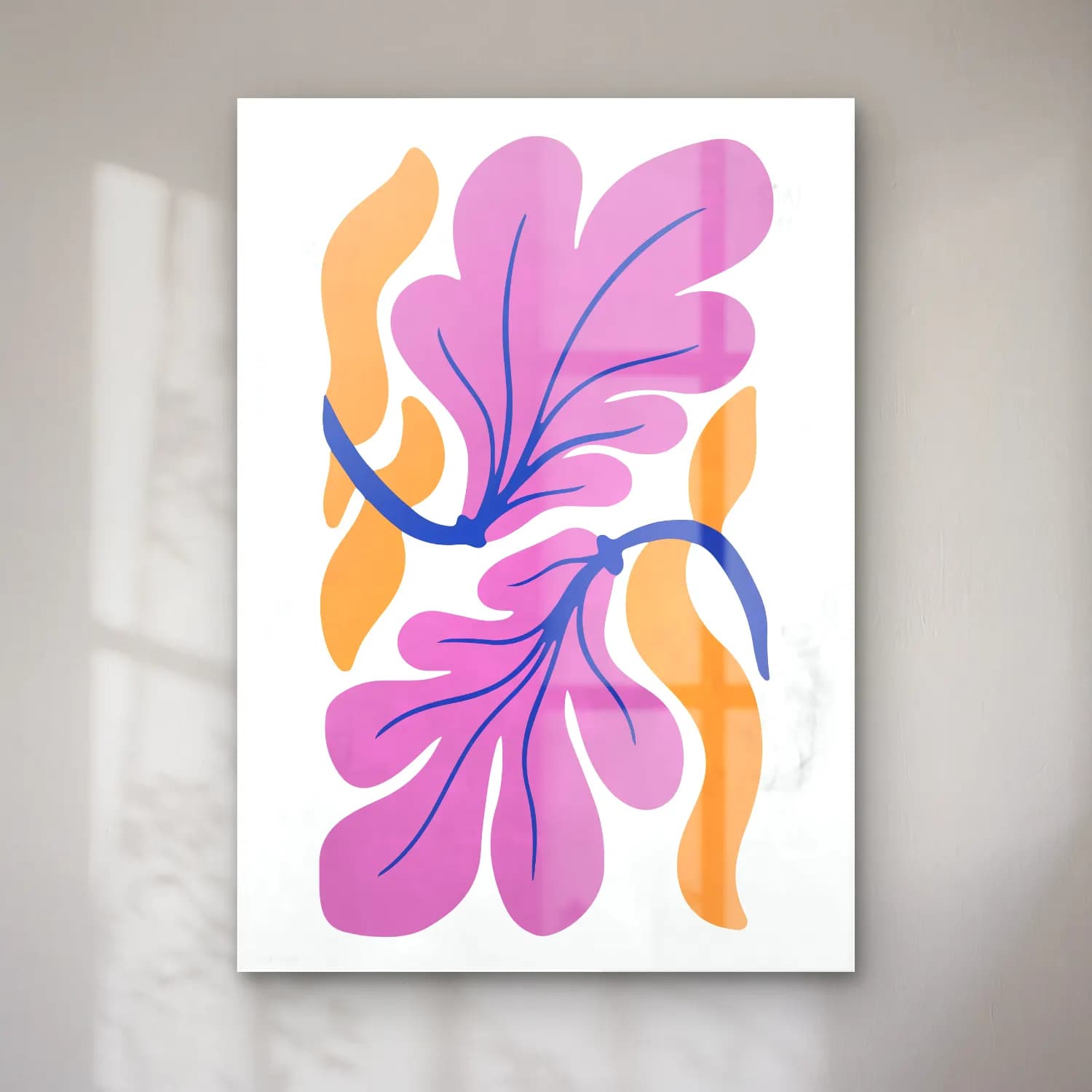 Boho Çiçek Deseni No. 75 cam tablo — Boho Çiçek Deseni No. 75 — boho çiçek deseni