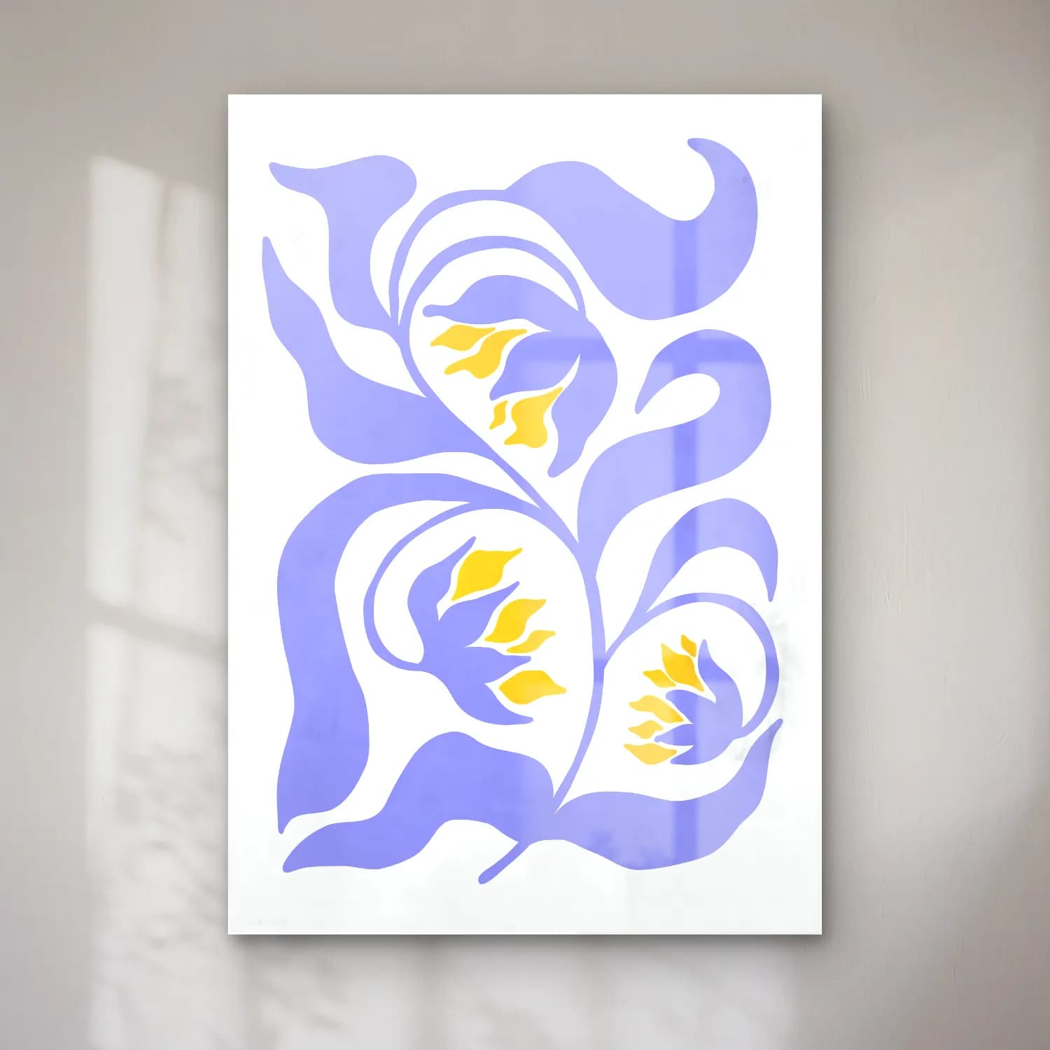 Boho Çiçek Deseni No. 79 cam tablo — Boho Çiçek Deseni No. 79 — boho çiçek deseni
