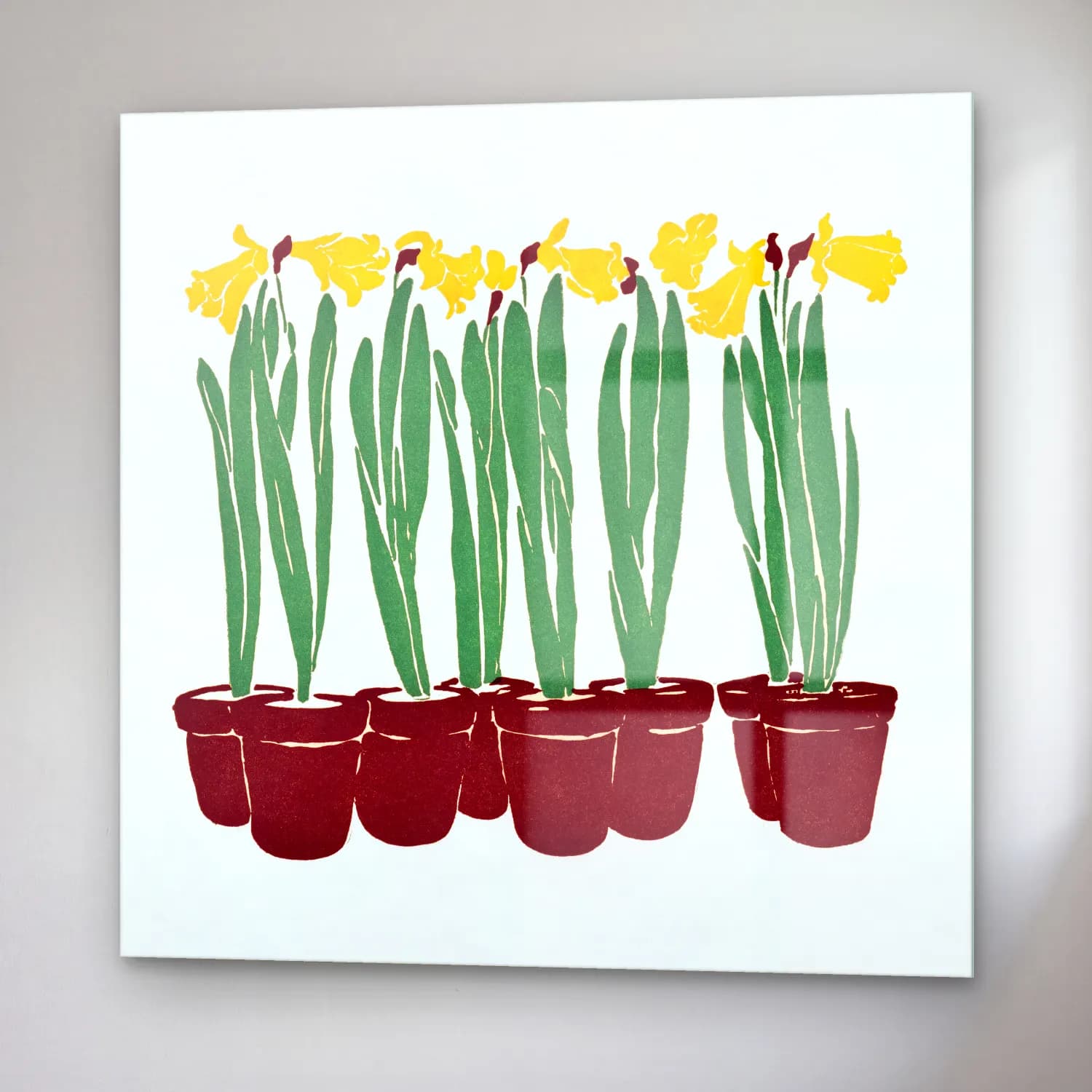Edward Penfield – Vintage Flower Illustration cam tablo — sağ açıdan görünüm