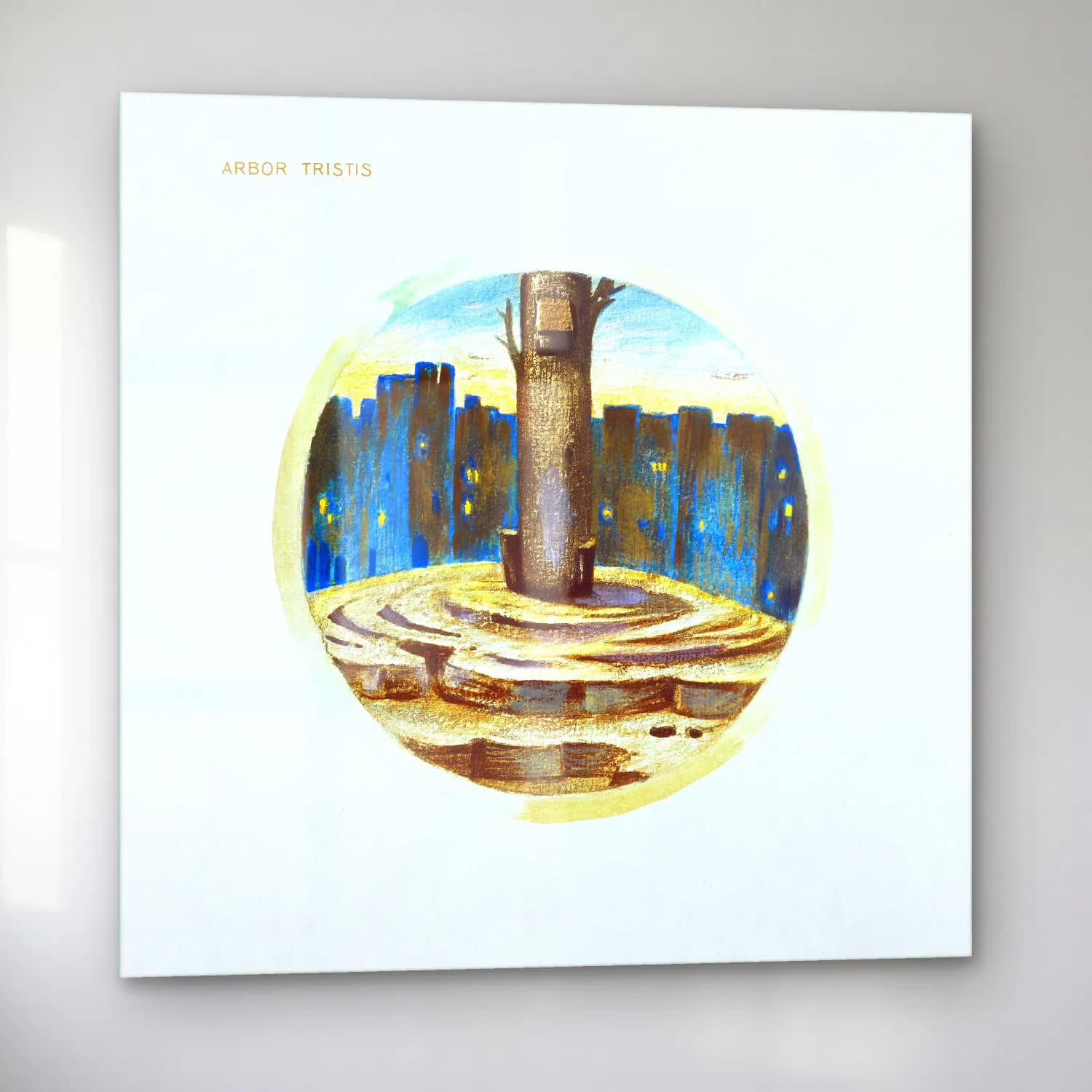 Boho Antik Kalıntılar cam tablo — sol açıdan görünüm
