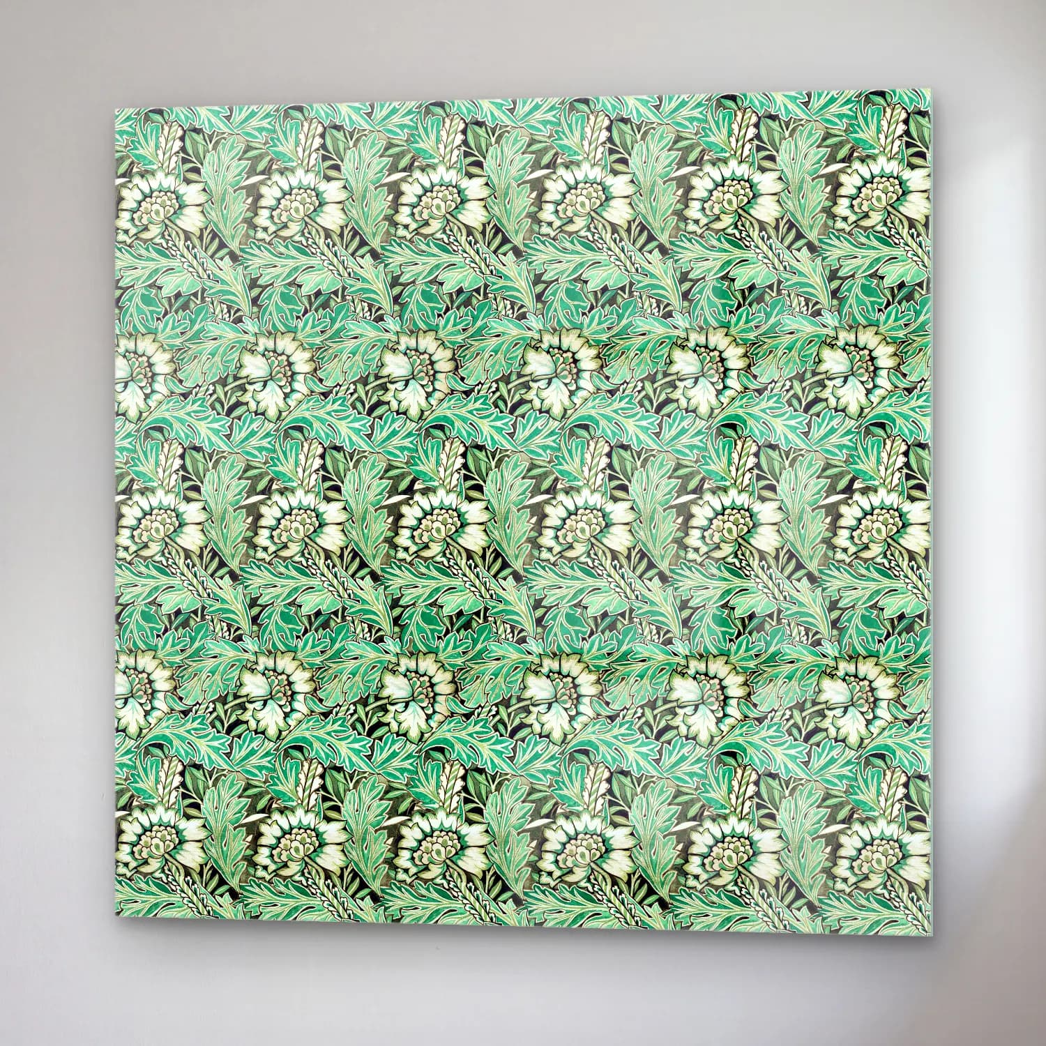 Pastel Çiçek Deseni No. 223 cam tablo — sağ açıdan görünüm